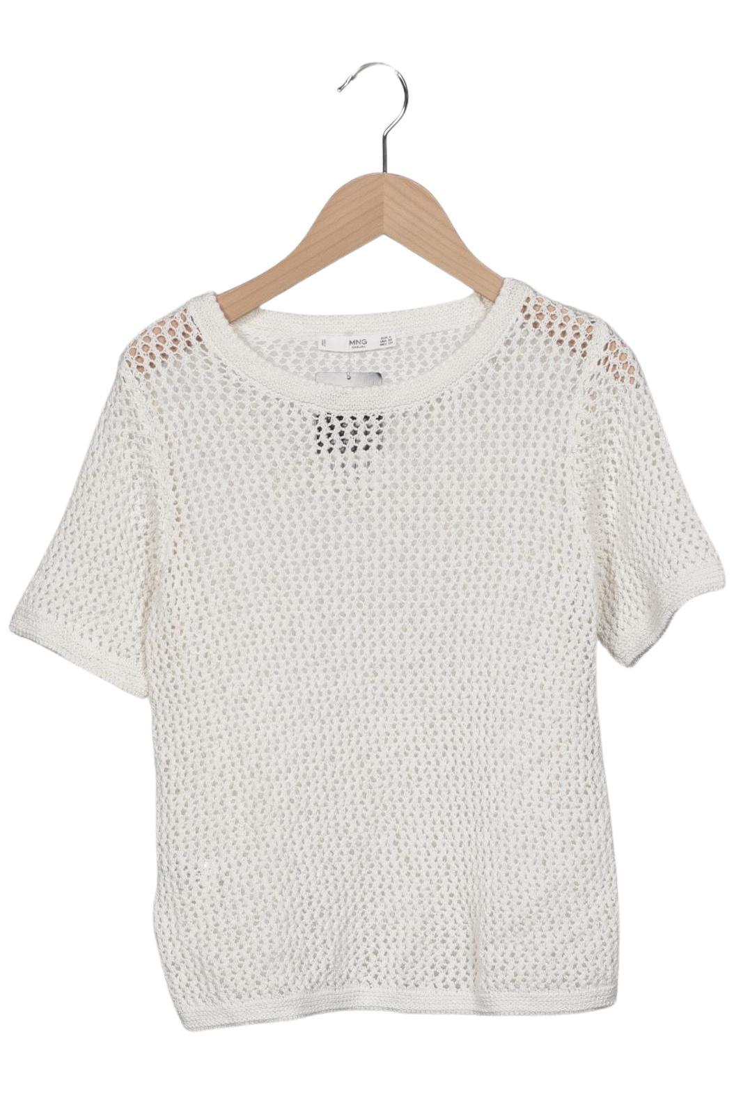 

Mango Damen Pullover, weiß, Gr. 36