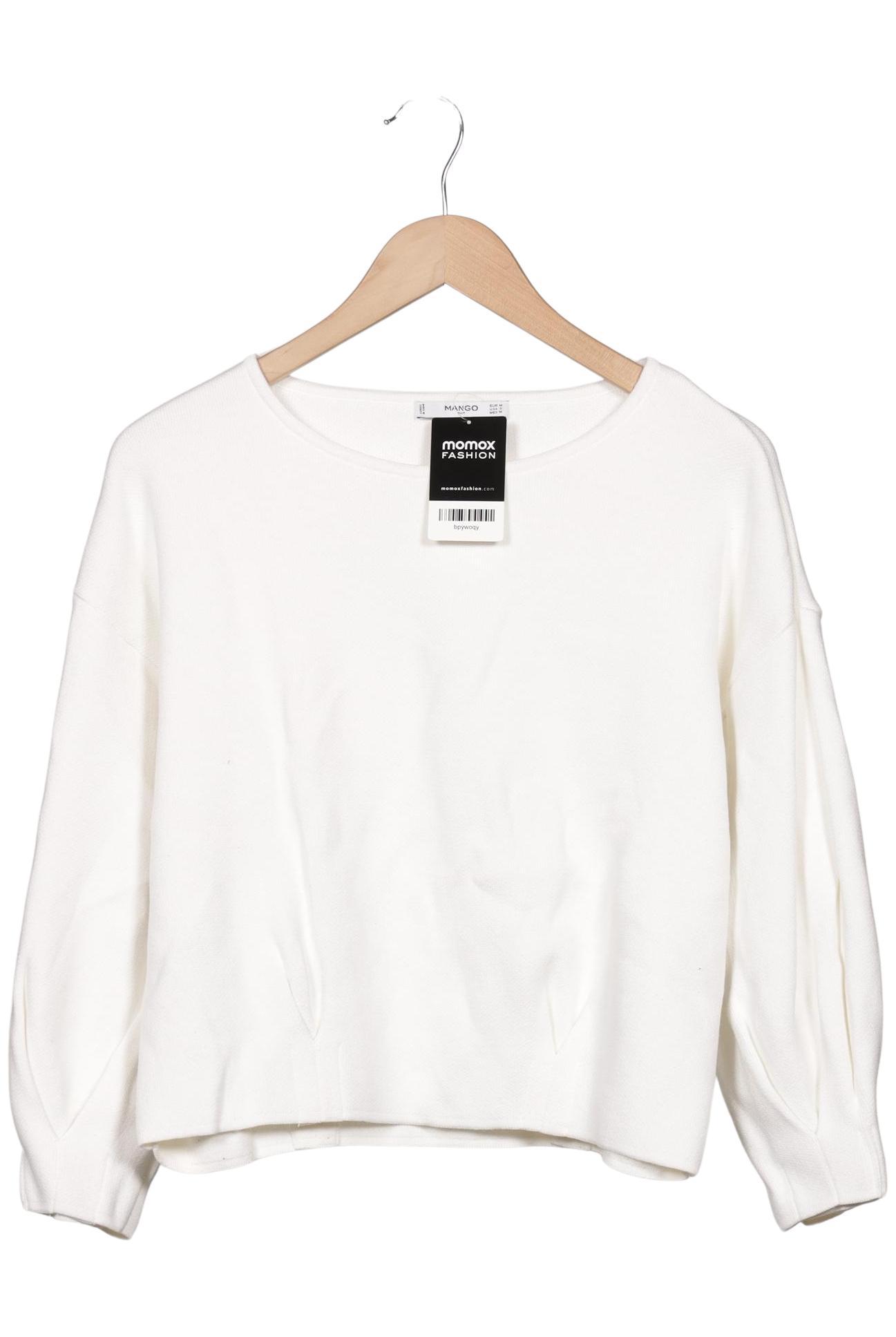 

Mango Damen Pullover, weiß, Gr. 38