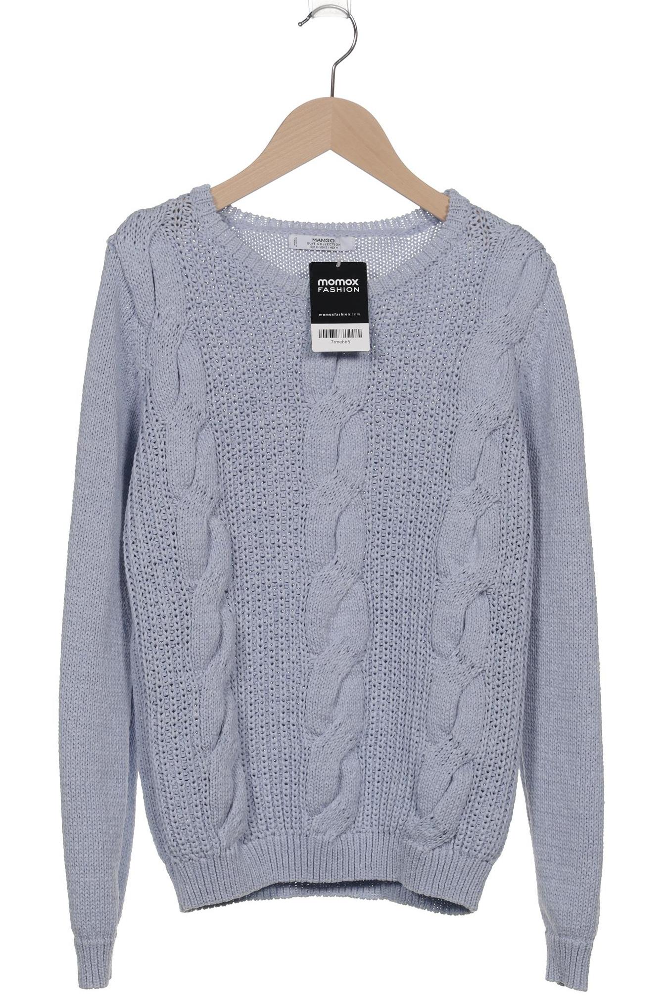 

Mango Damen Pullover, hellblau, Gr. 38