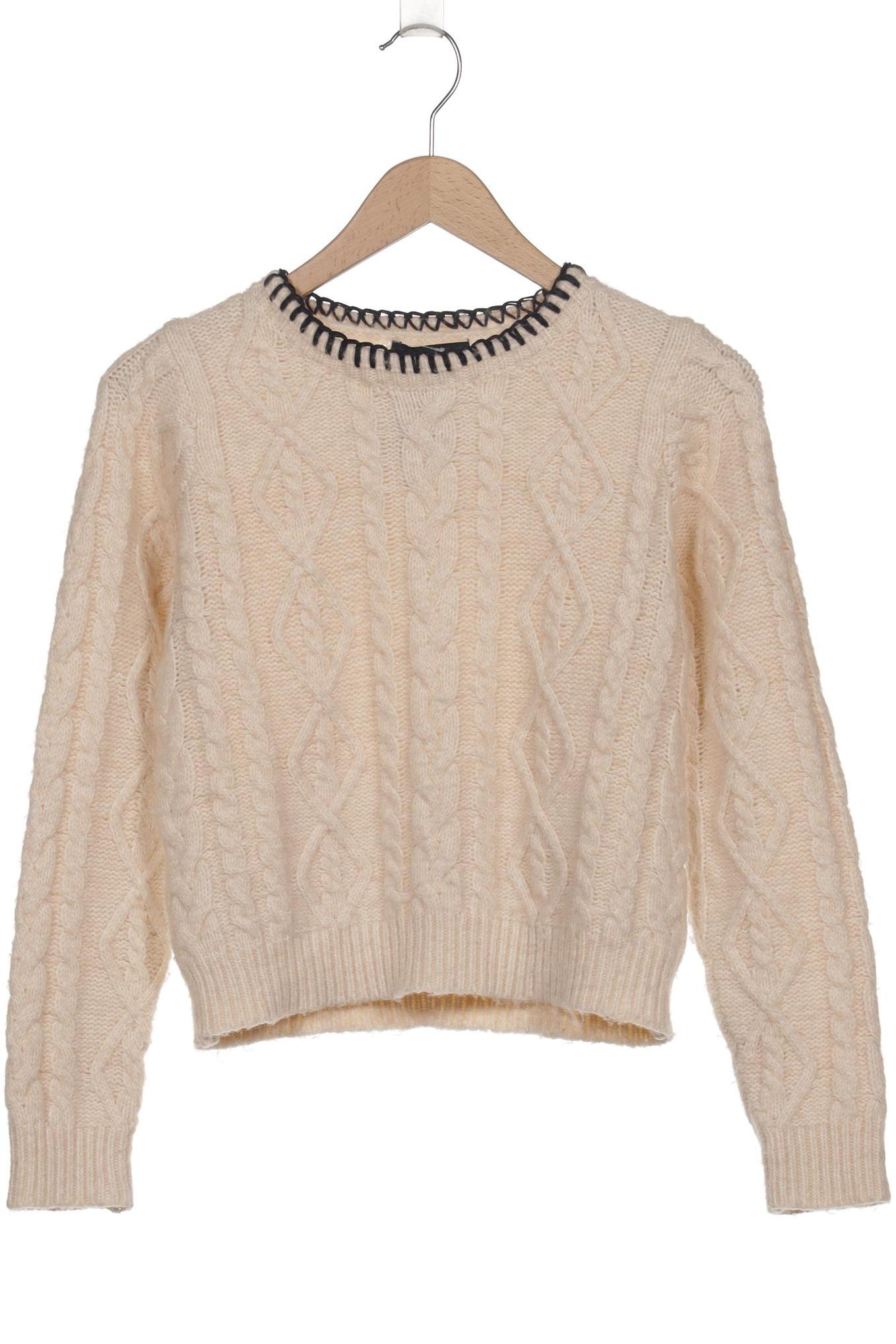 

Mango Damen Pullover, beige, Gr. 36