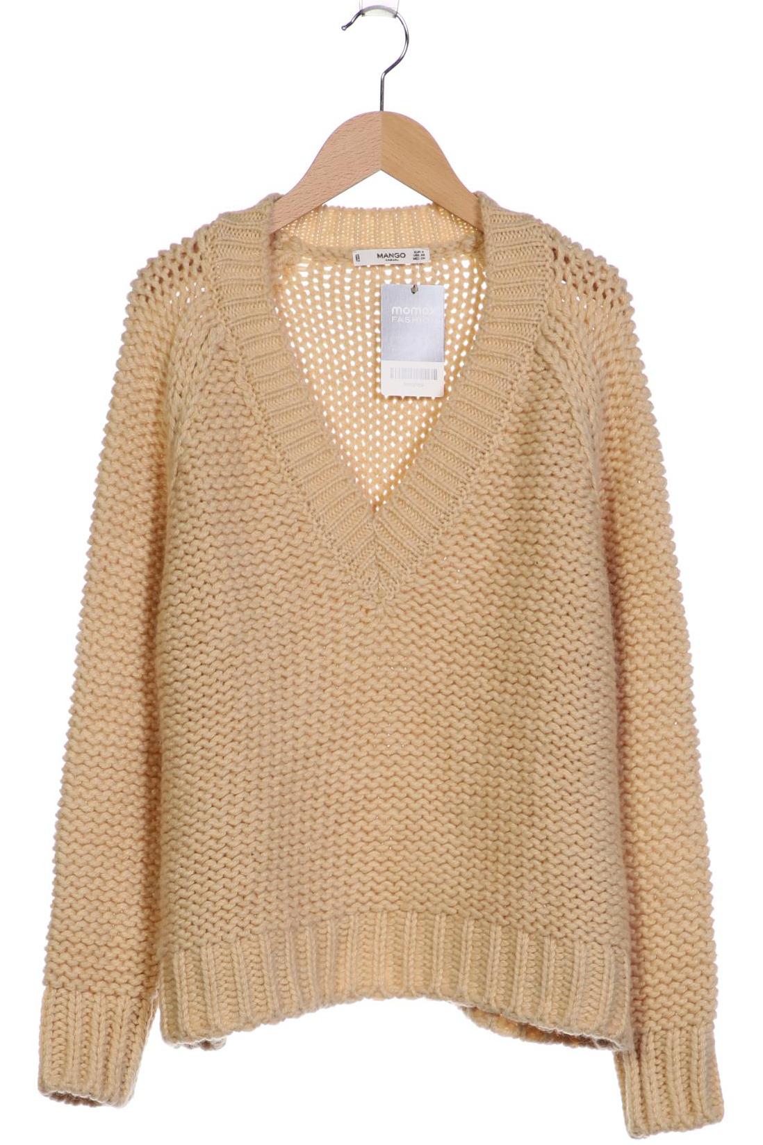 

Mango Damen Pullover, beige, Gr. 36