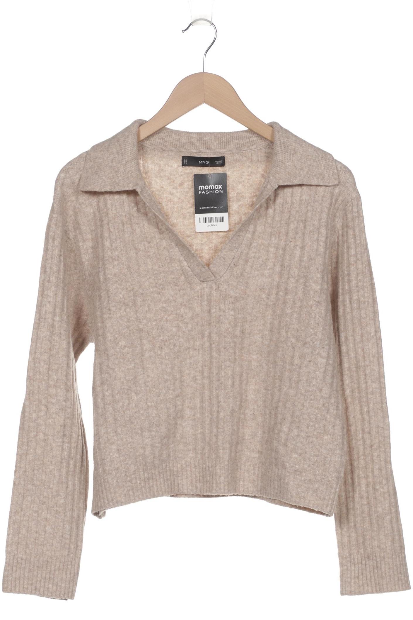 

Mango Damen Pullover, beige, Gr. 36