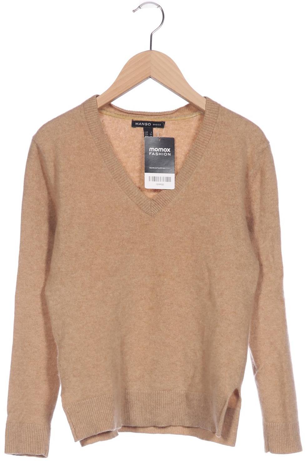 

Mango Damen Pullover, beige, Gr. 36