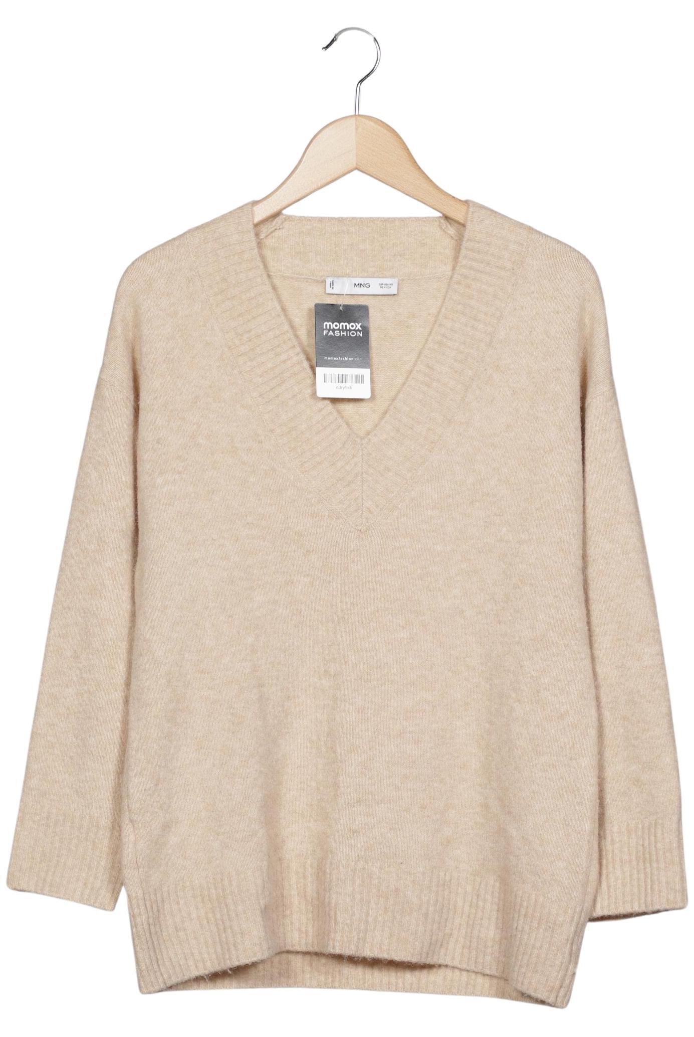 

Mango Damen Pullover, beige, Gr. 34