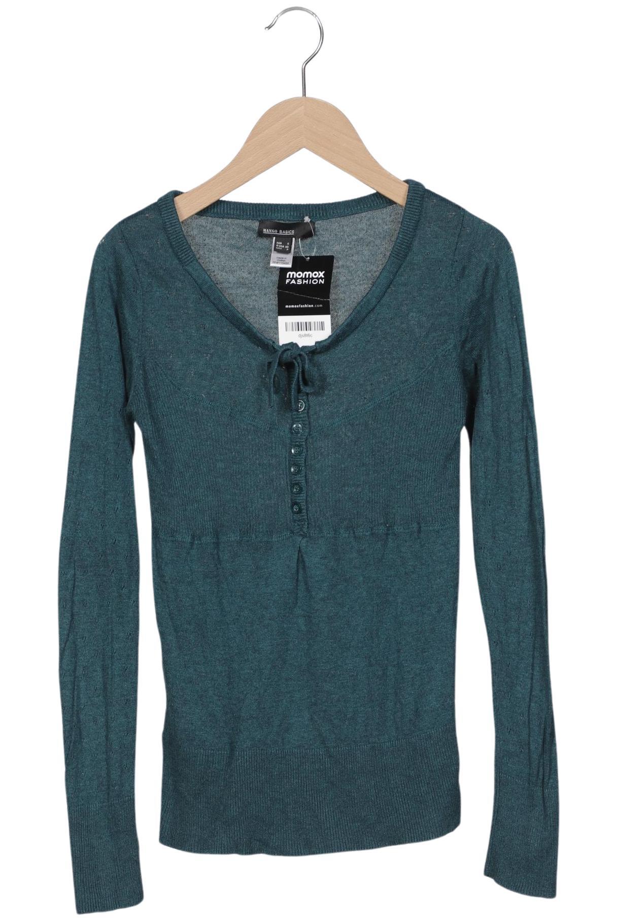 

Mango Damen Pullover, türkis, Gr. 36