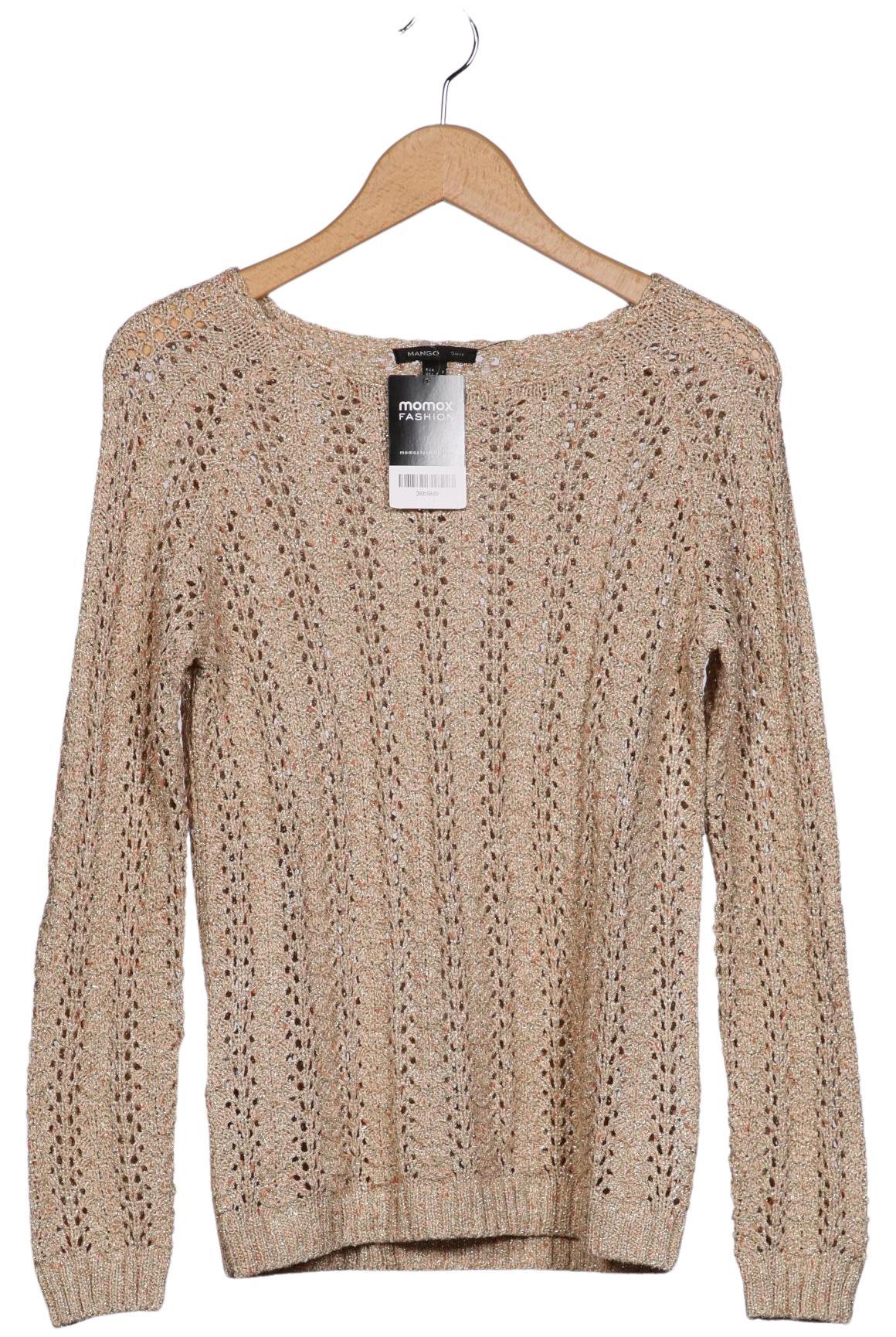 

Mango Damen Pullover, beige, Gr. 36