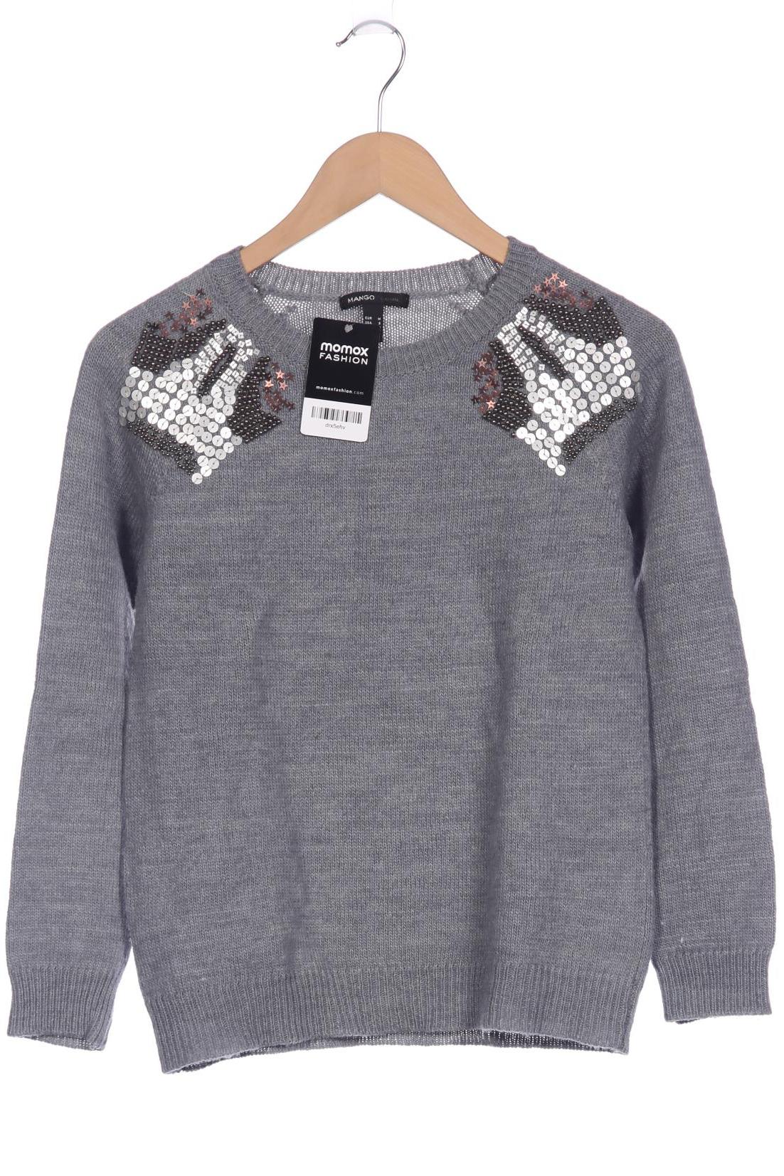 

Mango Damen Pullover, grau, Gr. 38