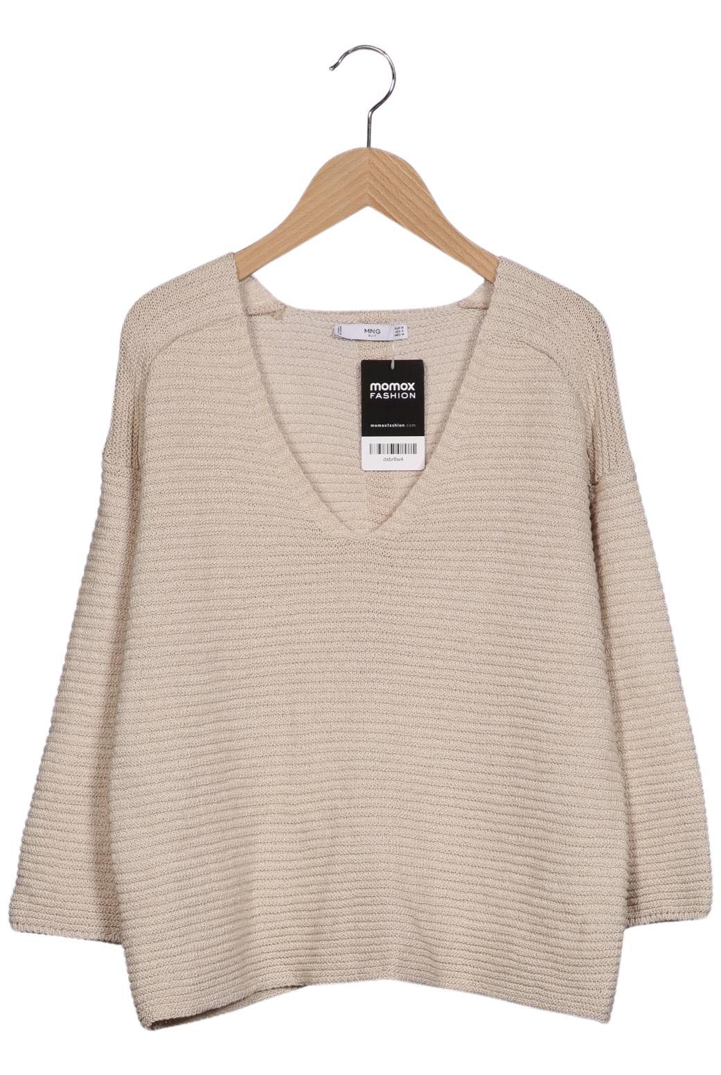 

Mango Damen Pullover, beige, Gr. 38