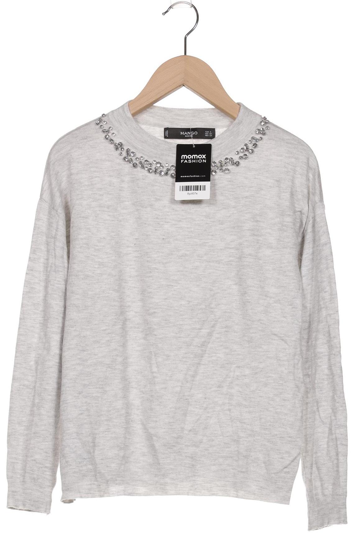 

Mango Damen Pullover, grau, Gr. 36