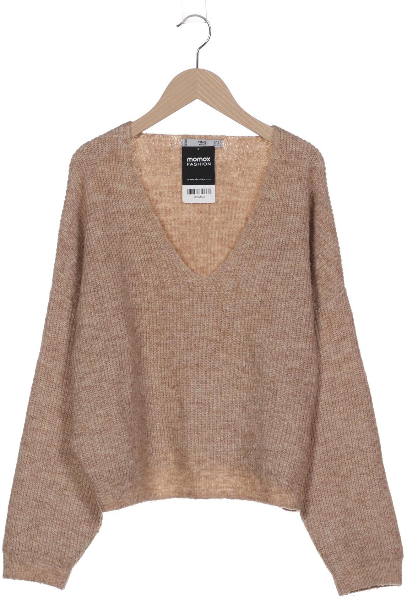 

Mango Damen Pullover, beige, Gr. 36