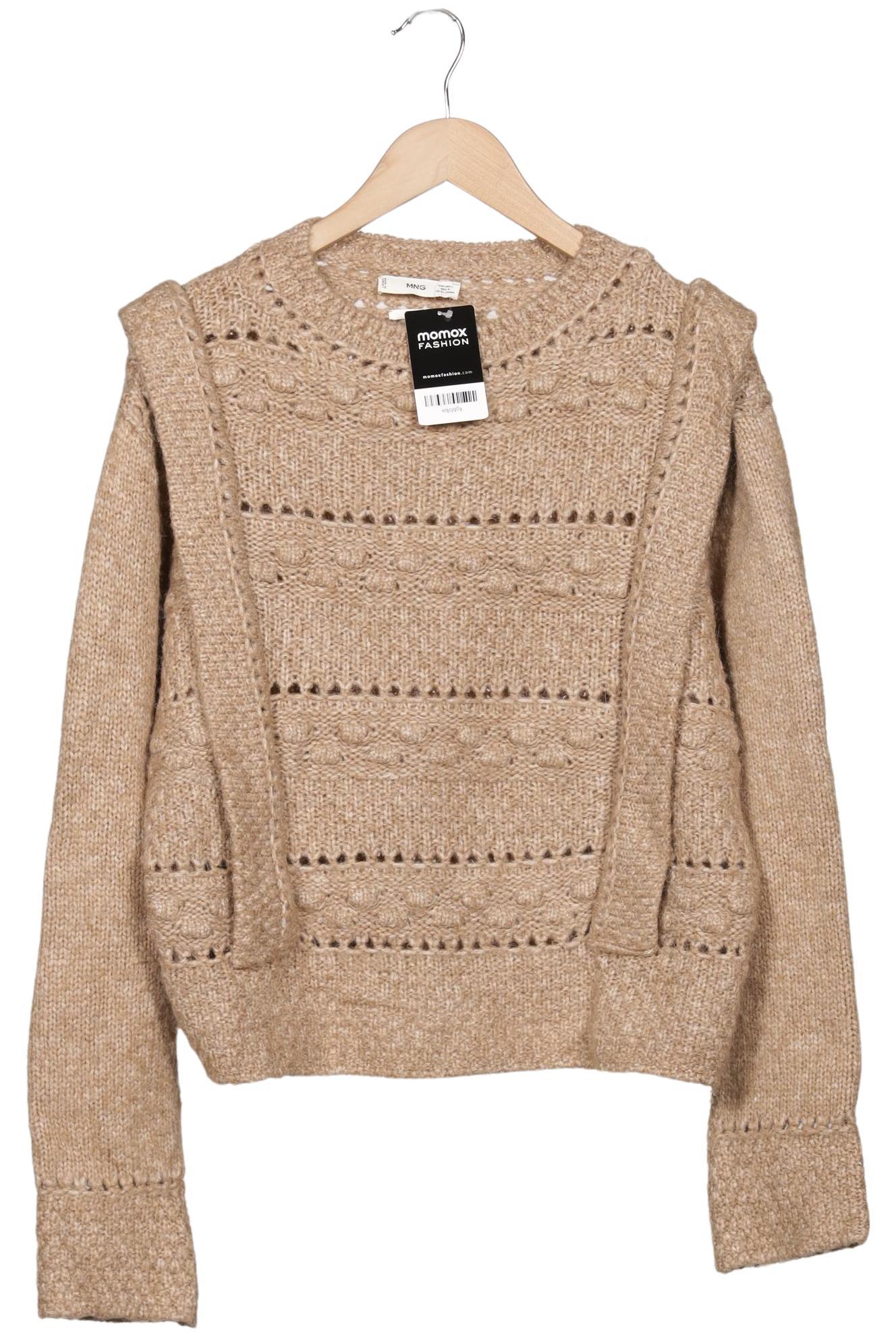 

Mango Damen Pullover, beige, Gr. 42
