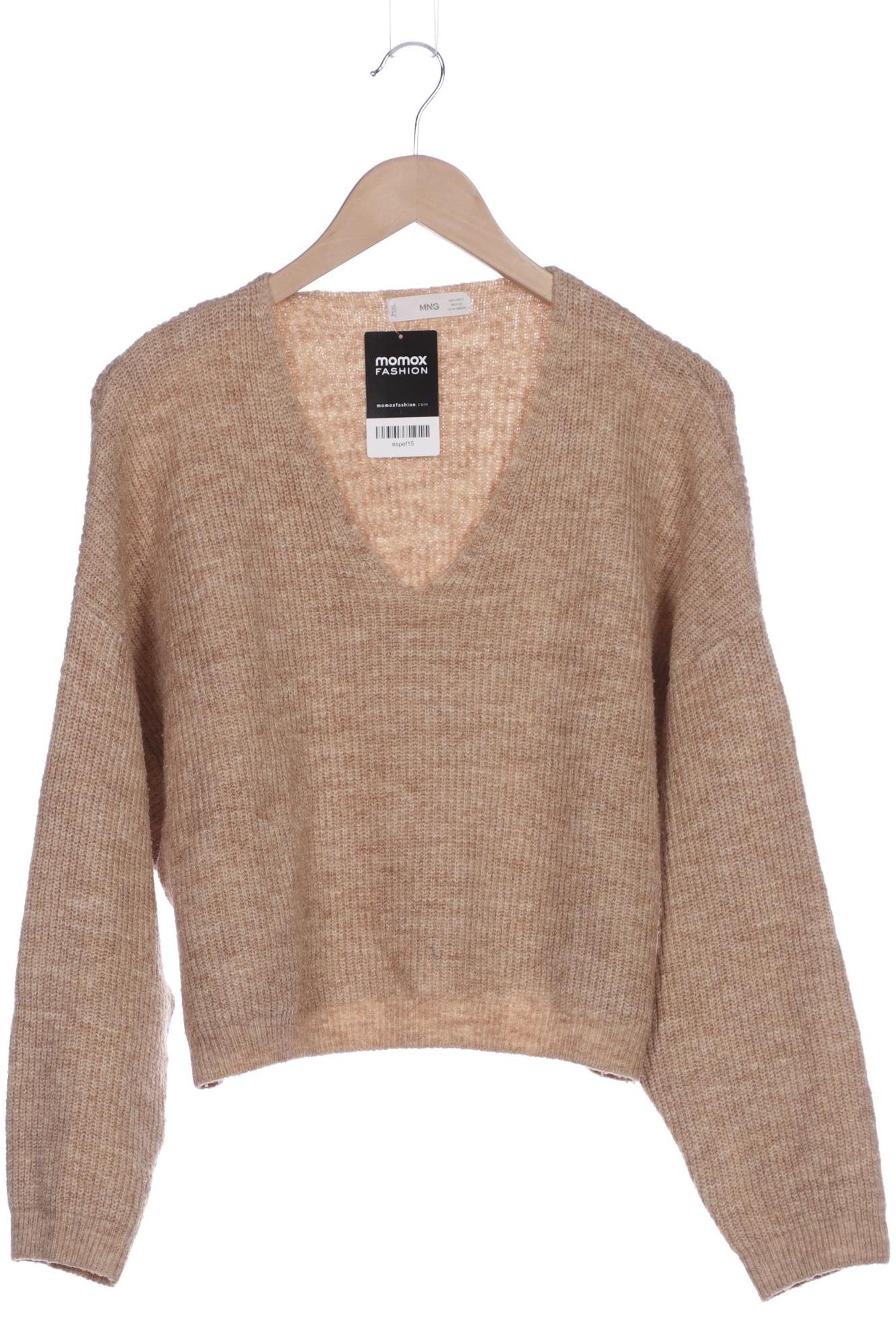 

Mango Damen Pullover, beige, Gr. 36