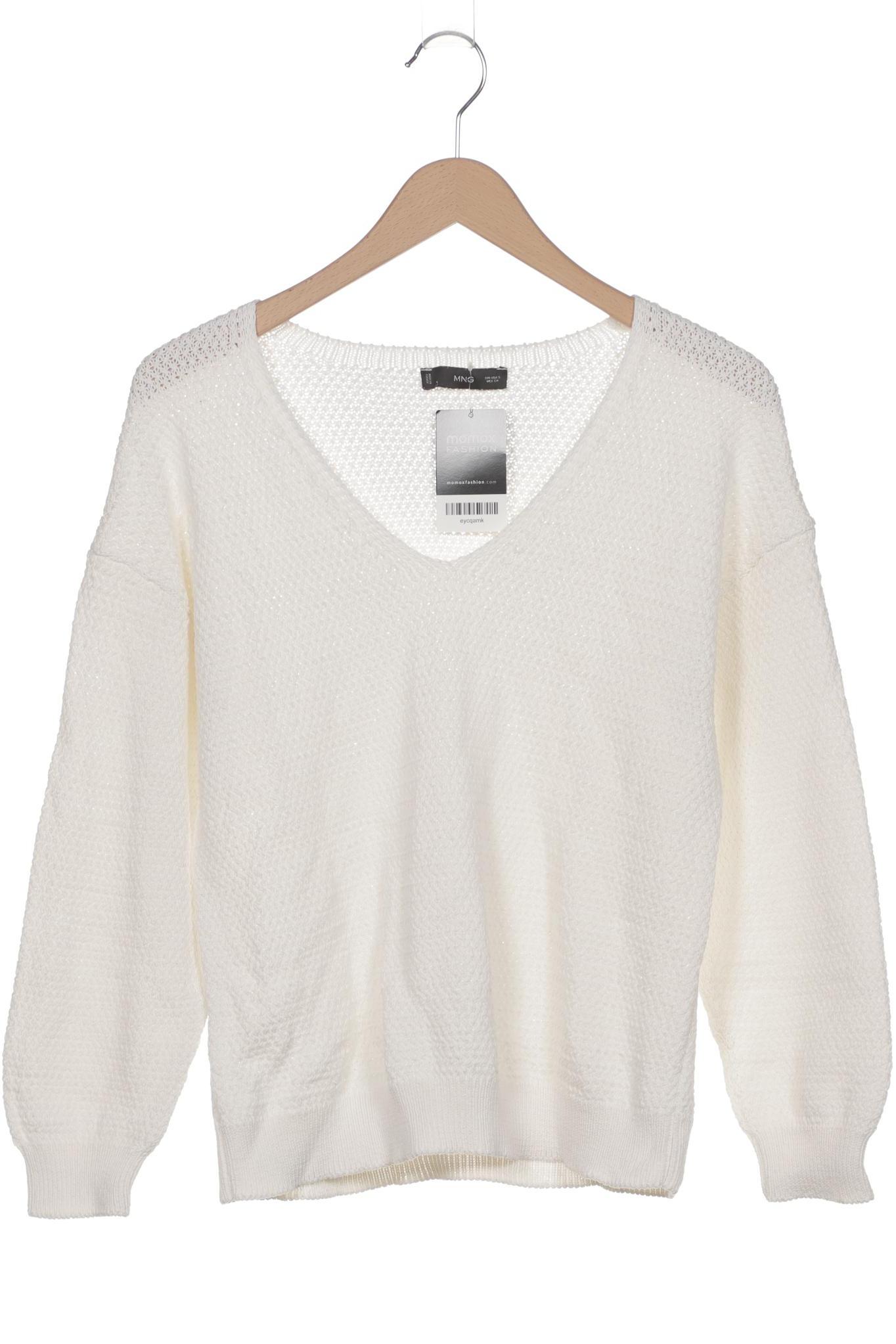 

Mango Damen Pullover, weiß, Gr. 36