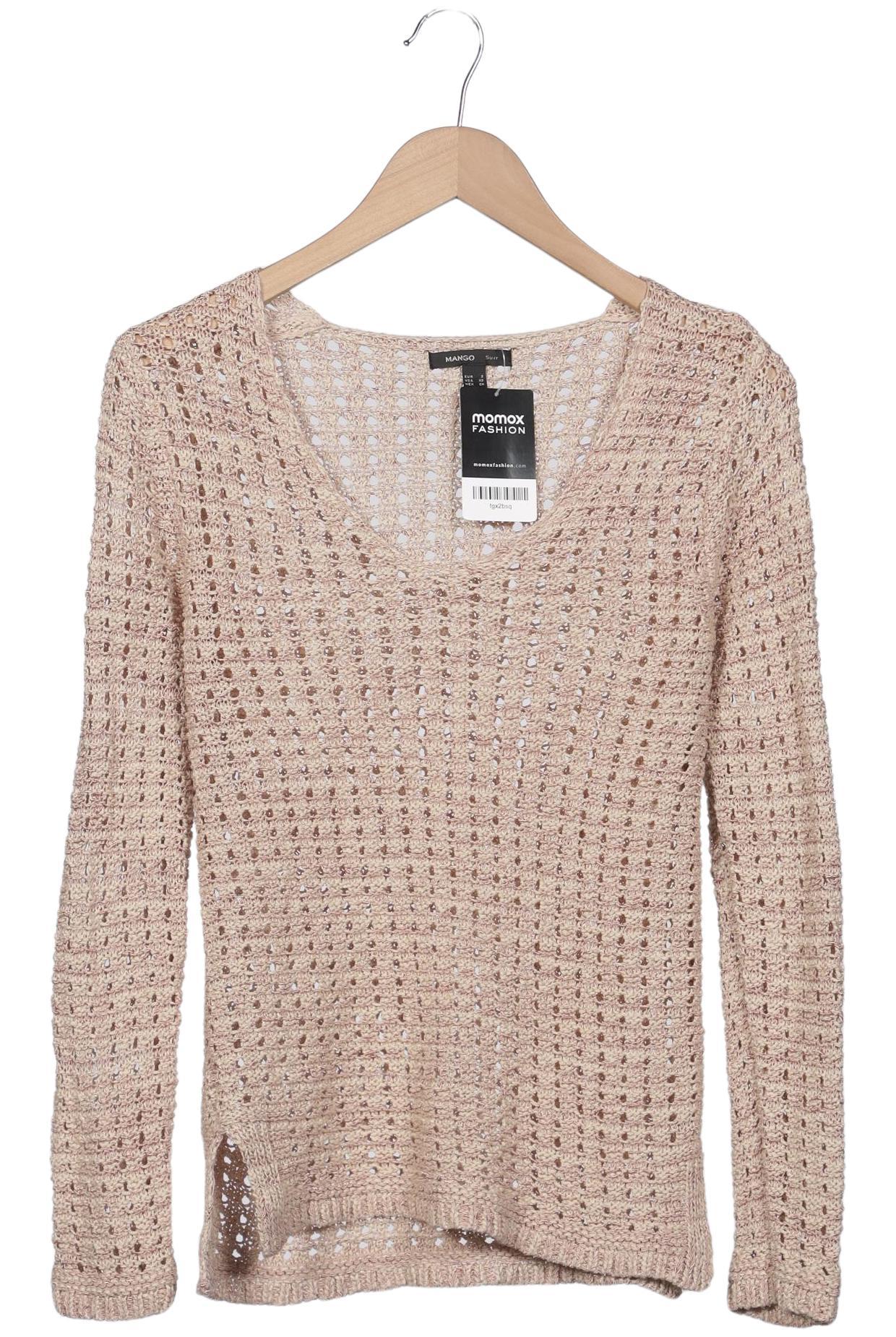 

Mango Damen Pullover, beige, Gr. 34