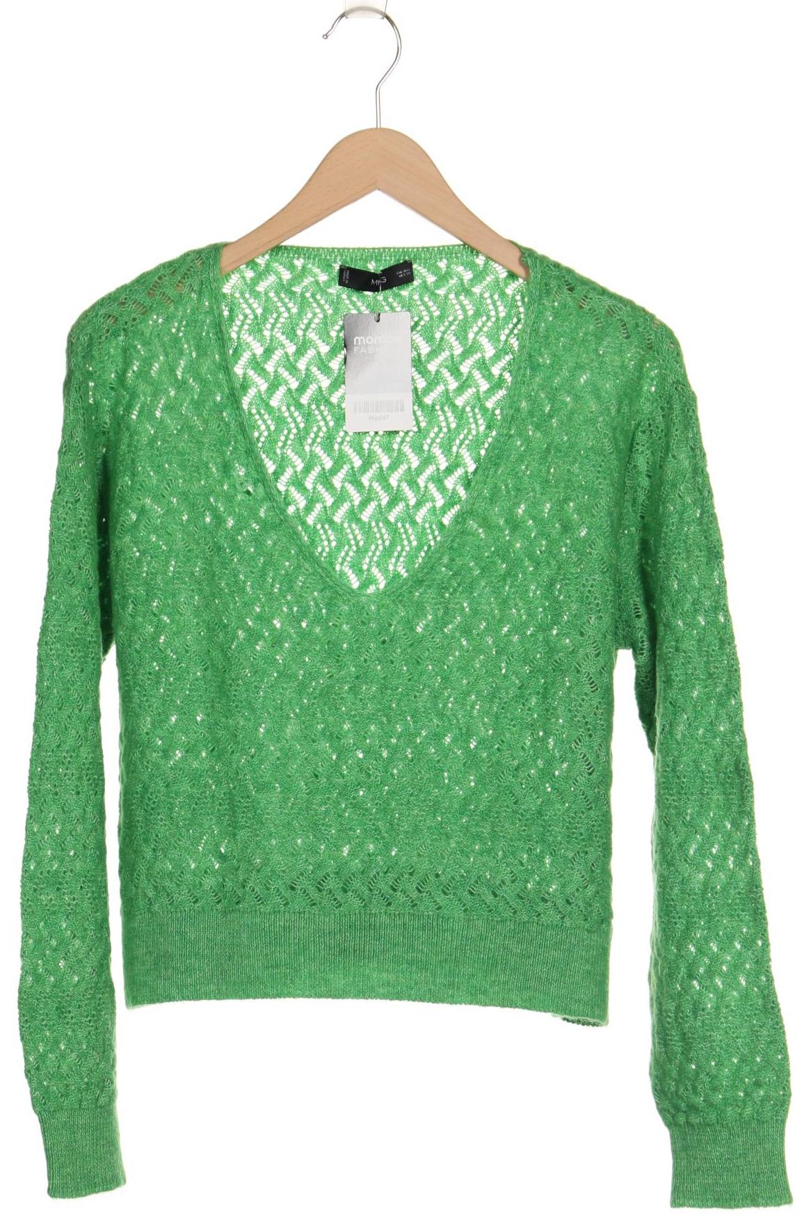 

Mango Damen Pullover, grün, Gr. 36