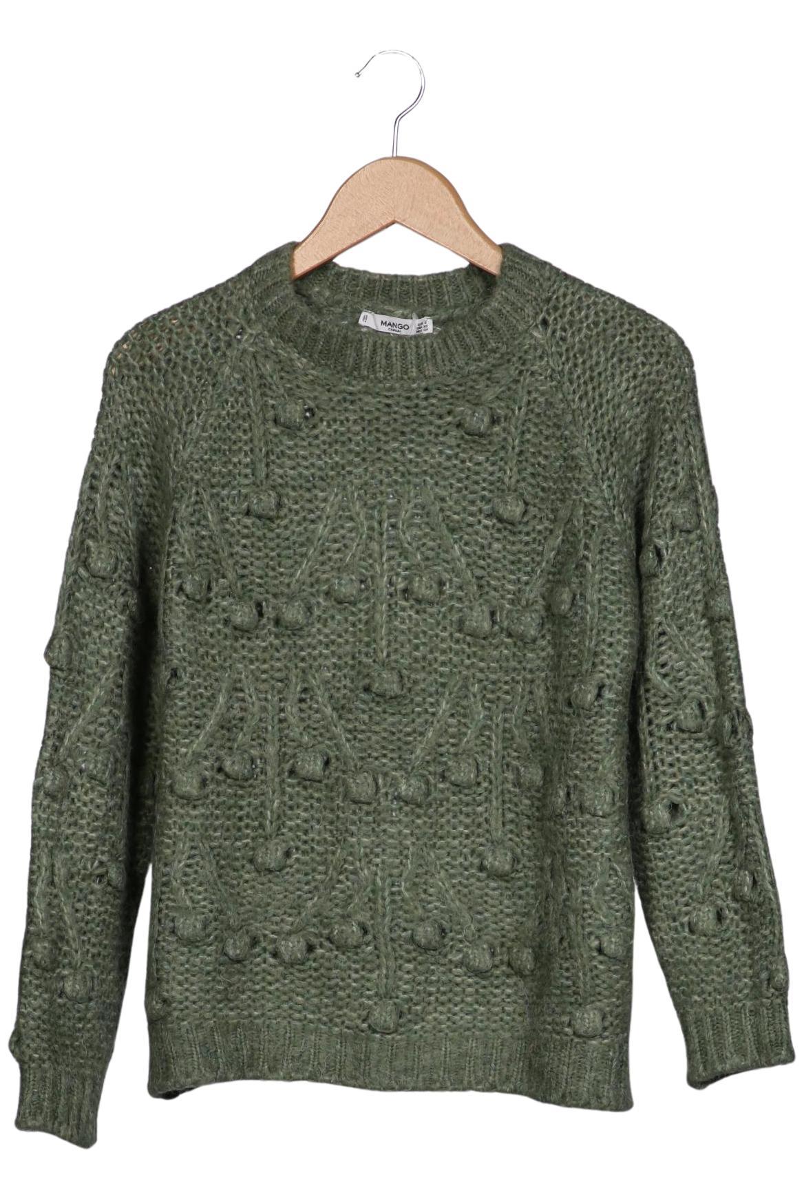 

Mango Damen Pullover, grün, Gr. 36