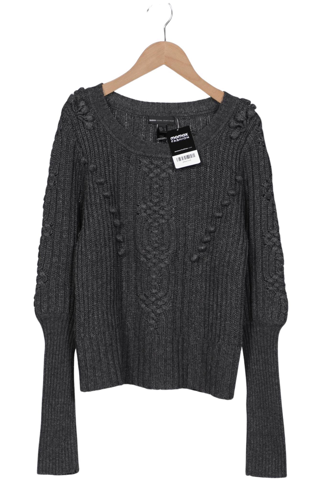 

Mango Damen Pullover, grau, Gr. 38