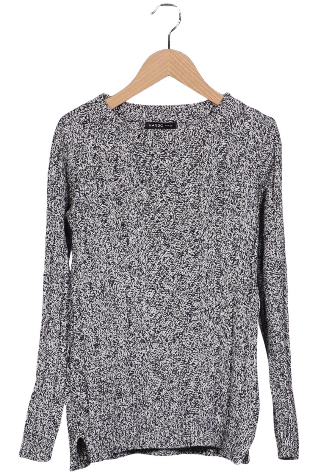 

Mango Damen Pullover, grau, Gr. 36