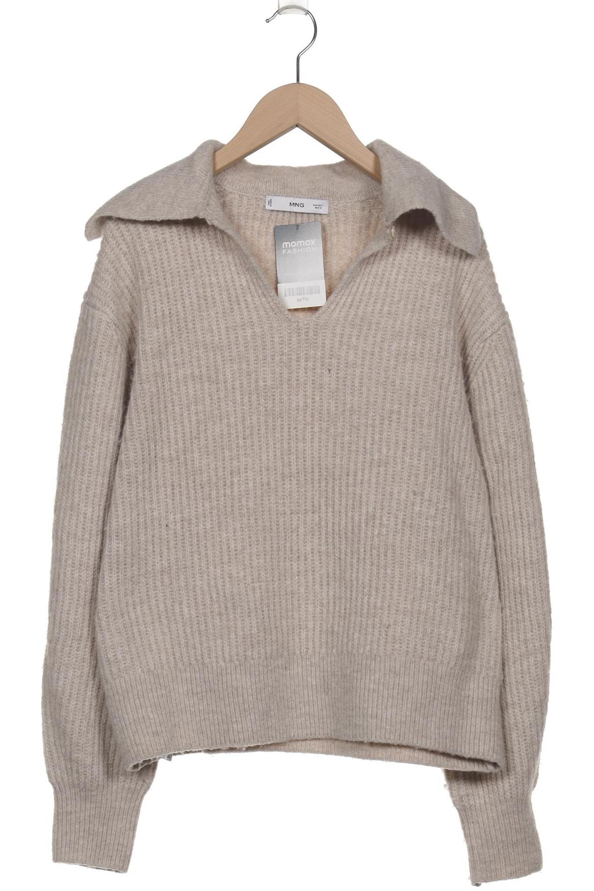 

Mango Damen Pullover, beige, Gr. 42