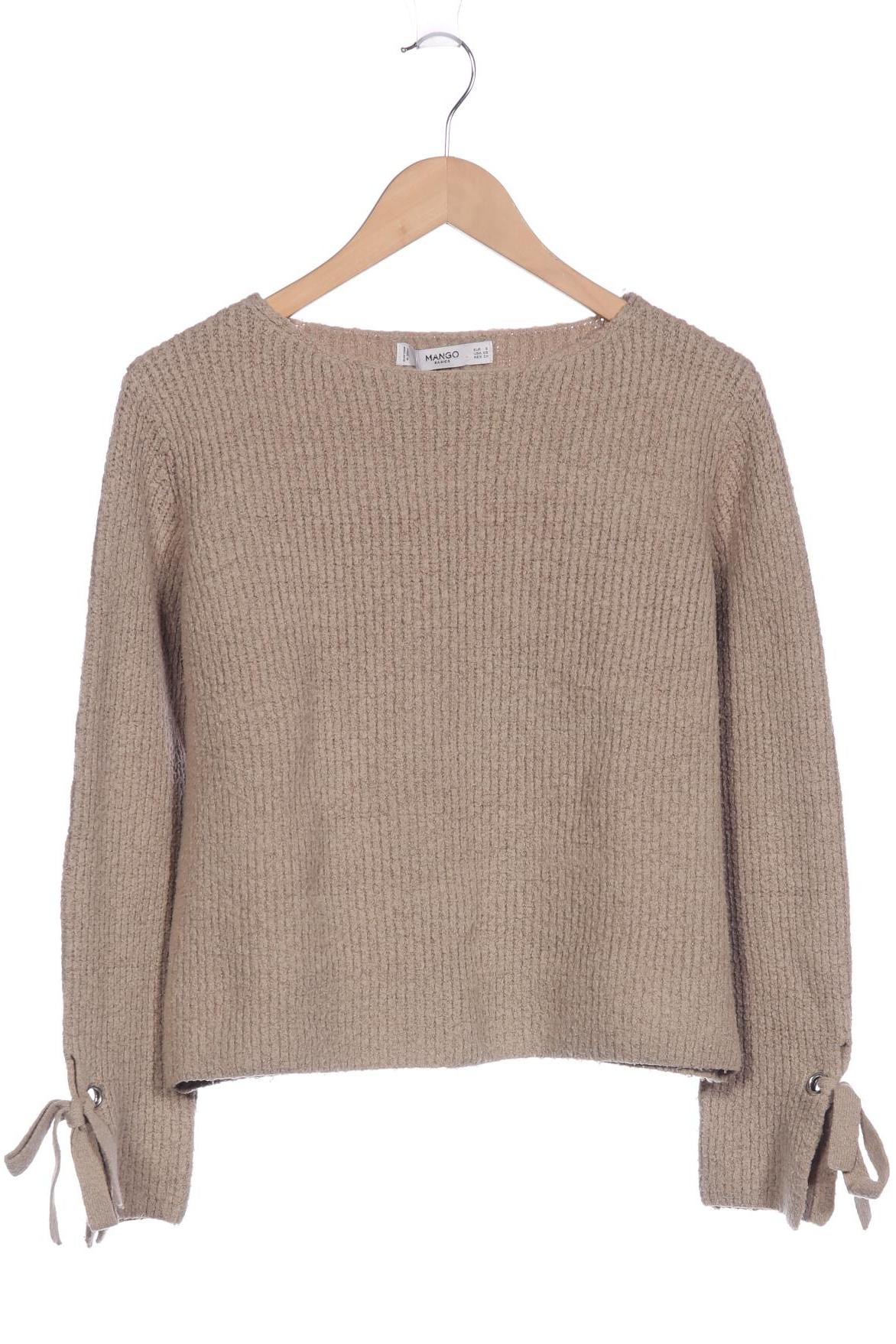 

Mango Damen Pullover, beige, Gr. 36