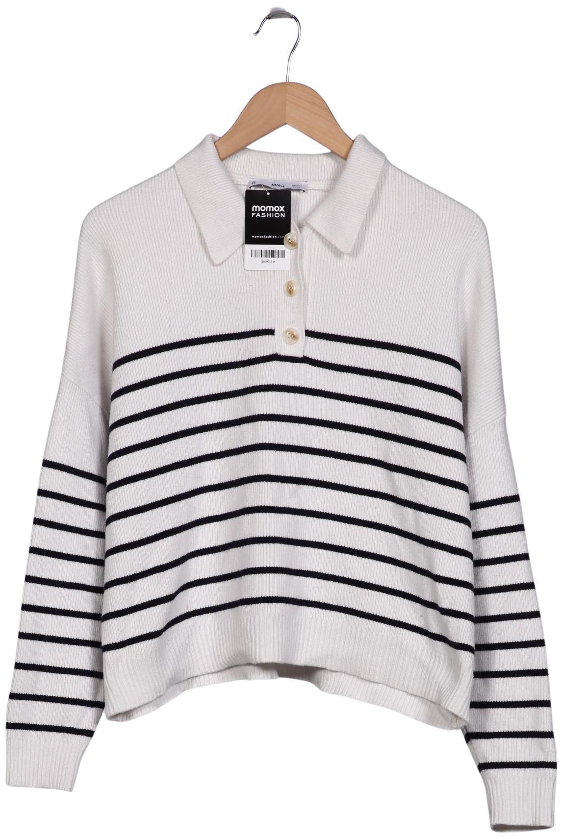 

Mango Damen Pullover, weiß, Gr. 38