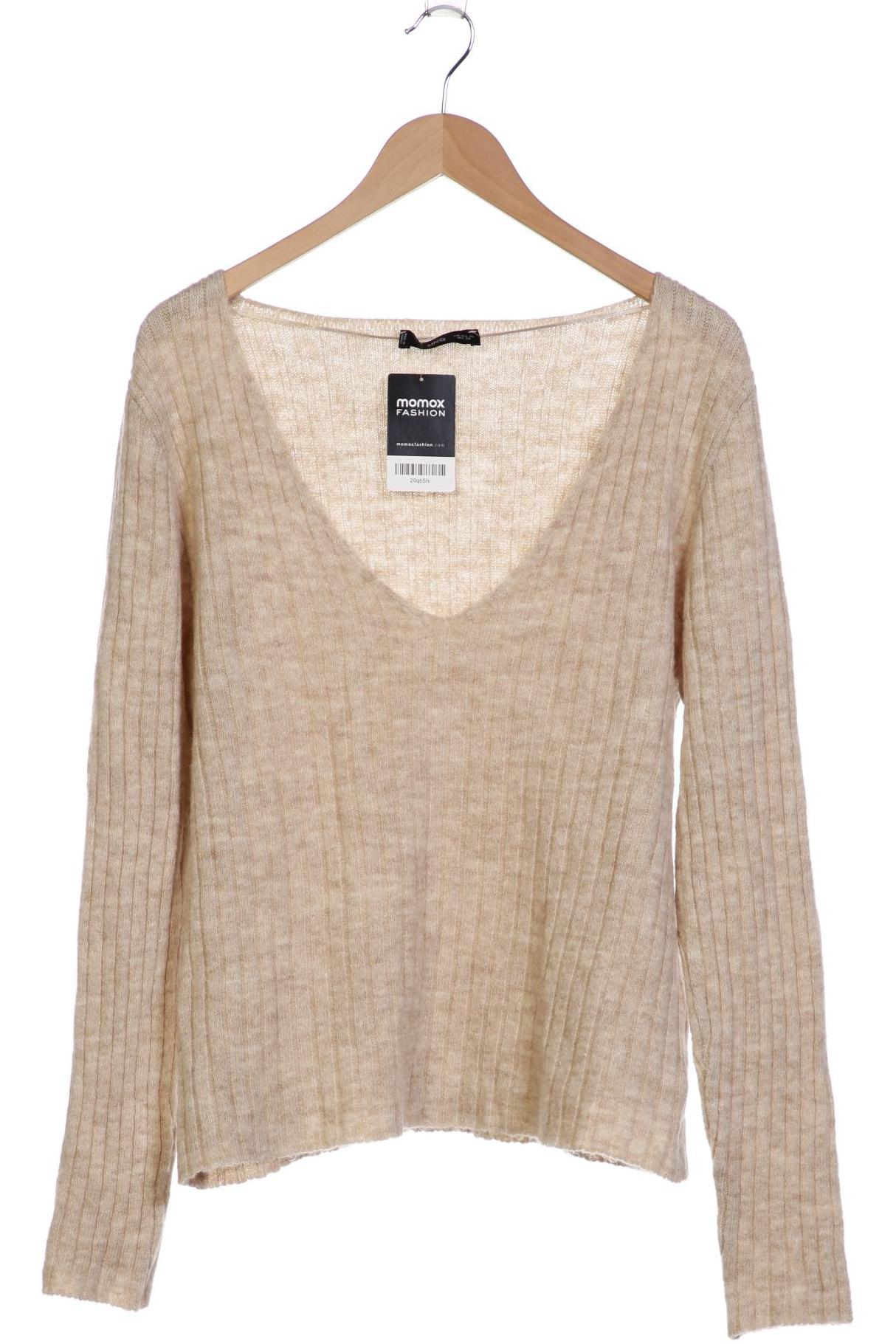 

Mango Damen Pullover, beige, Gr. 44
