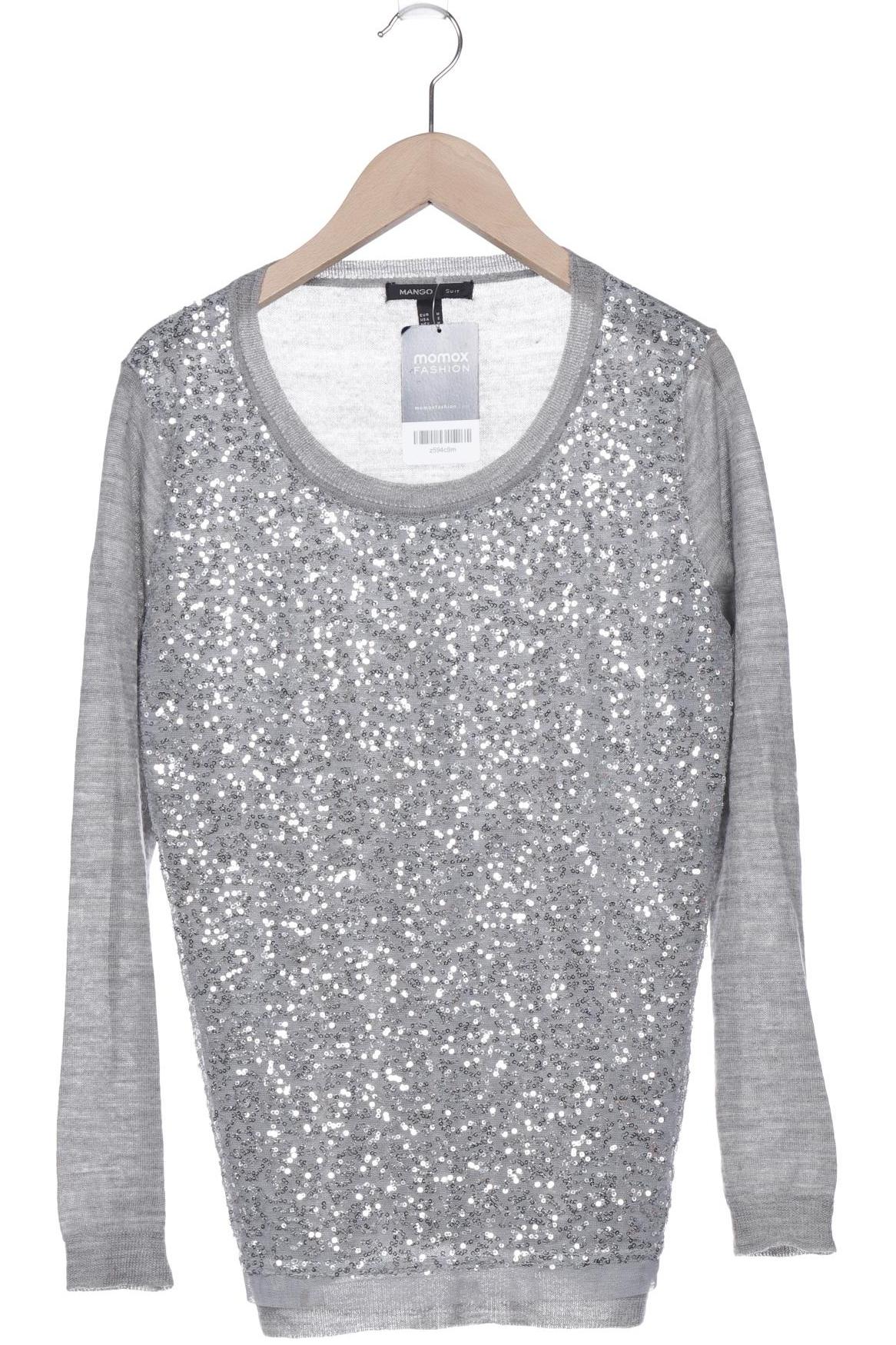 

Mango Damen Pullover, grau, Gr. 38