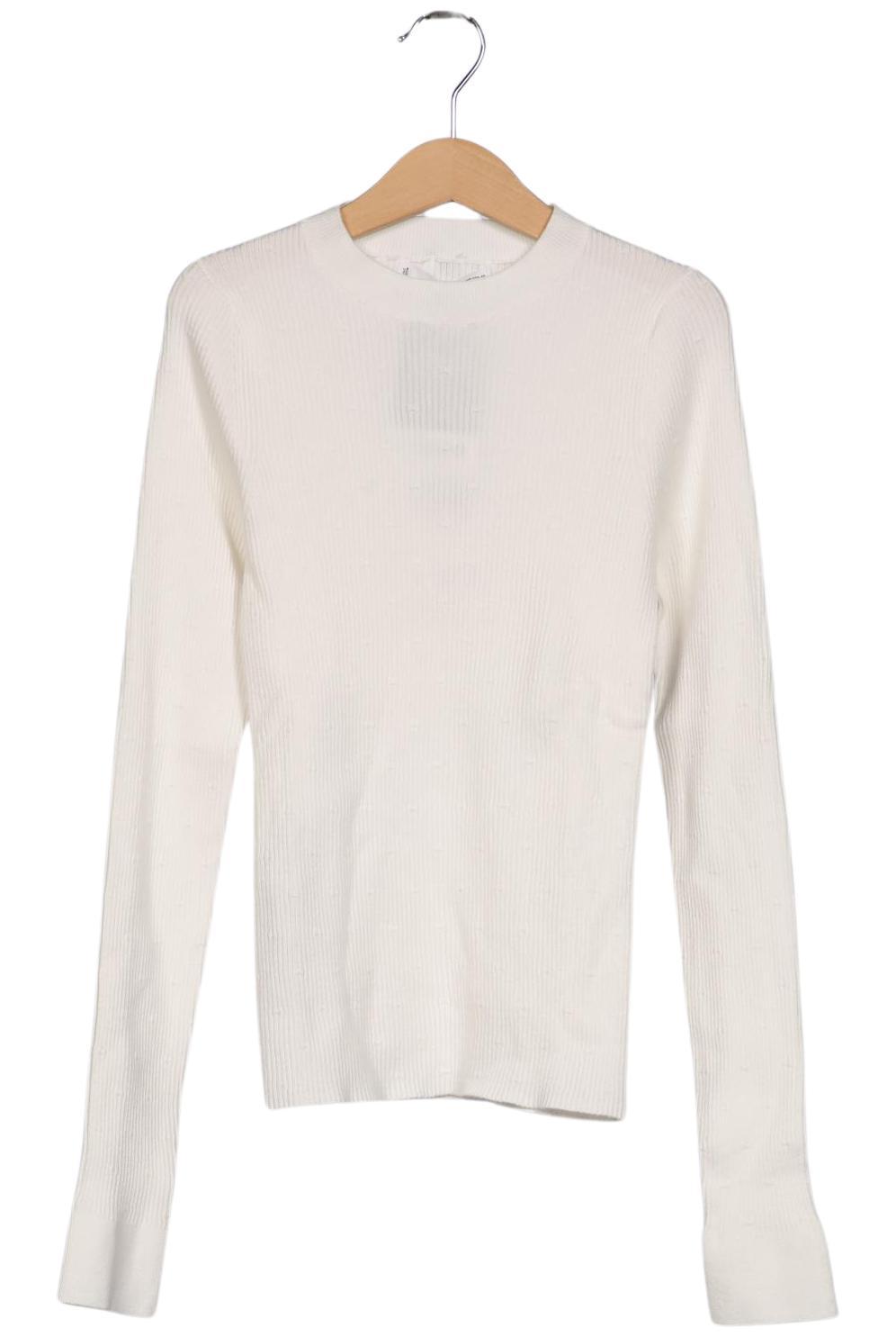 

Mango Damen Pullover, weiß, Gr. 34