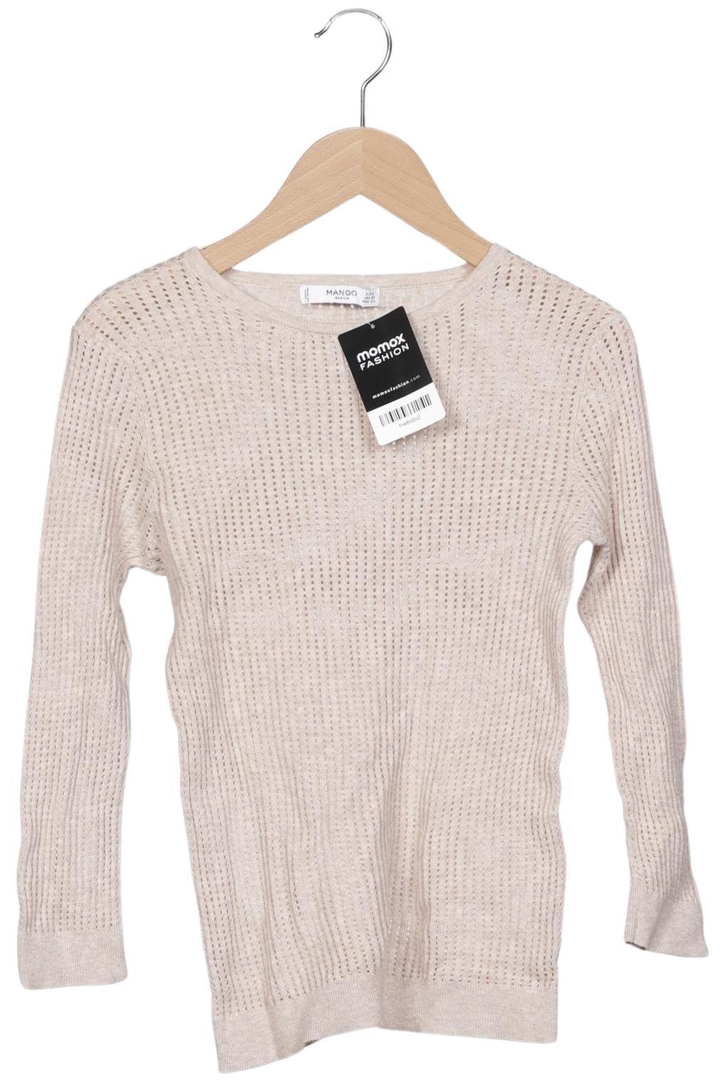 

Mango Damen Pullover, beige, Gr. 36