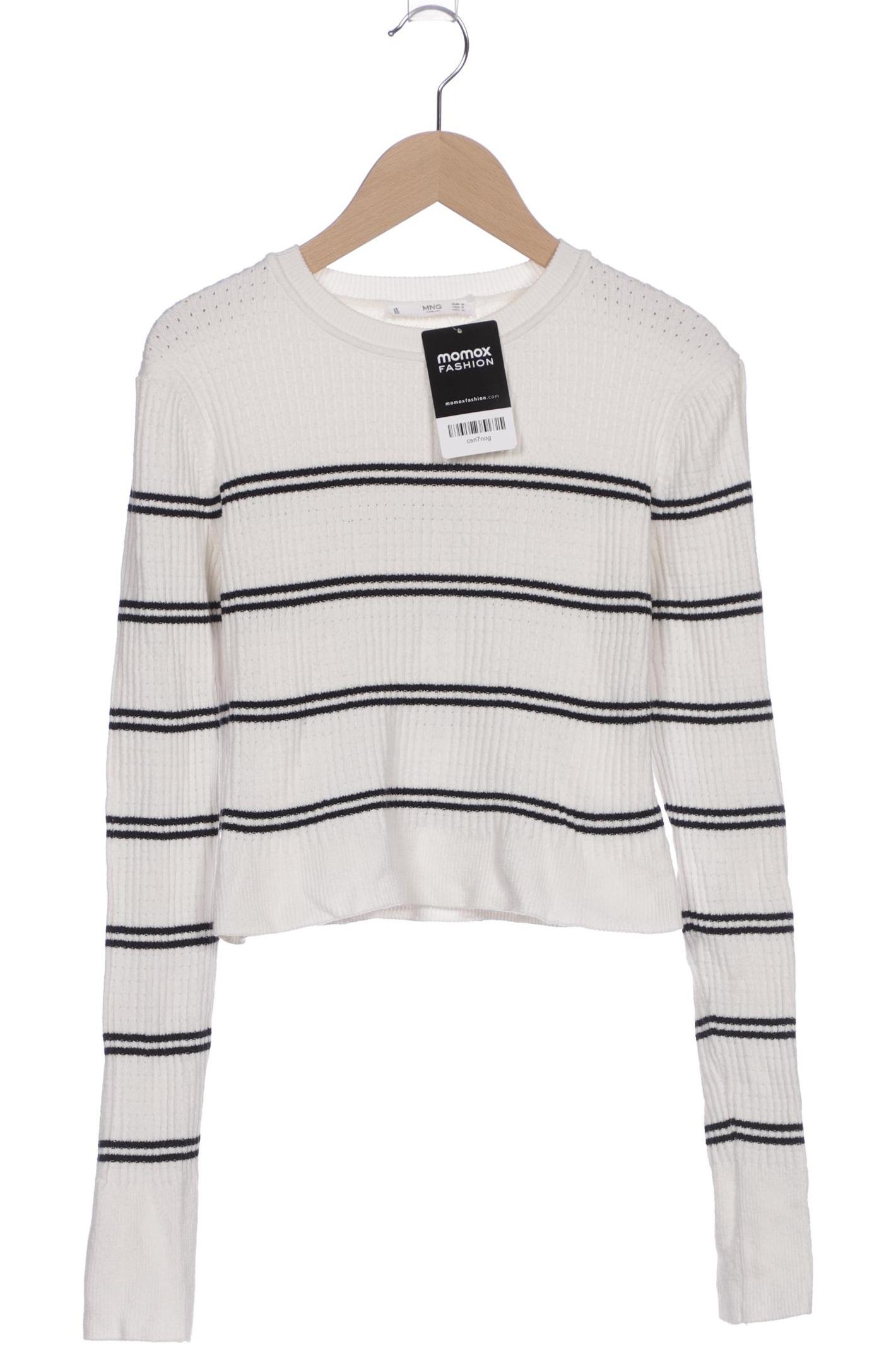 

Mango Damen Pullover, weiß, Gr. 38