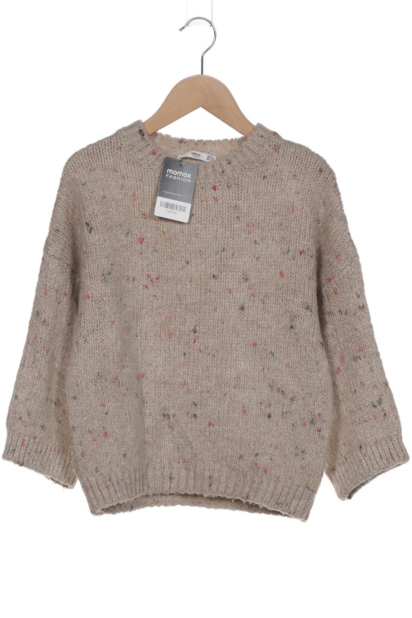 

Mango Damen Pullover, beige, Gr. 36