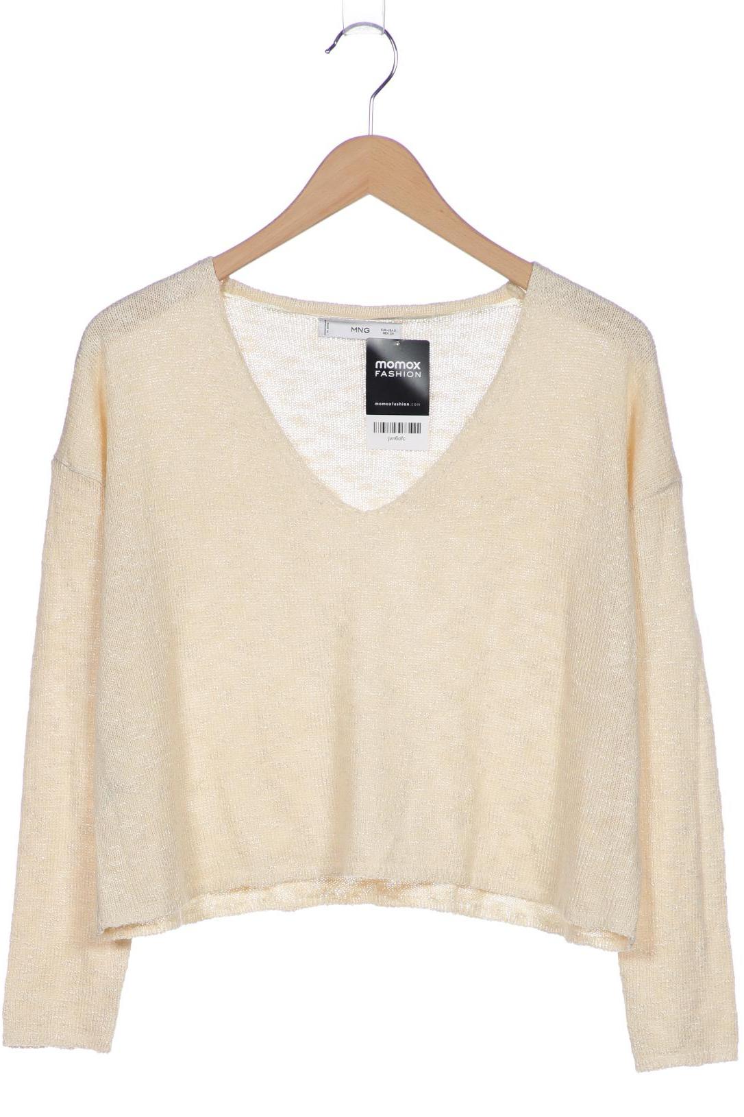 

Mango Damen Pullover, beige, Gr. 36