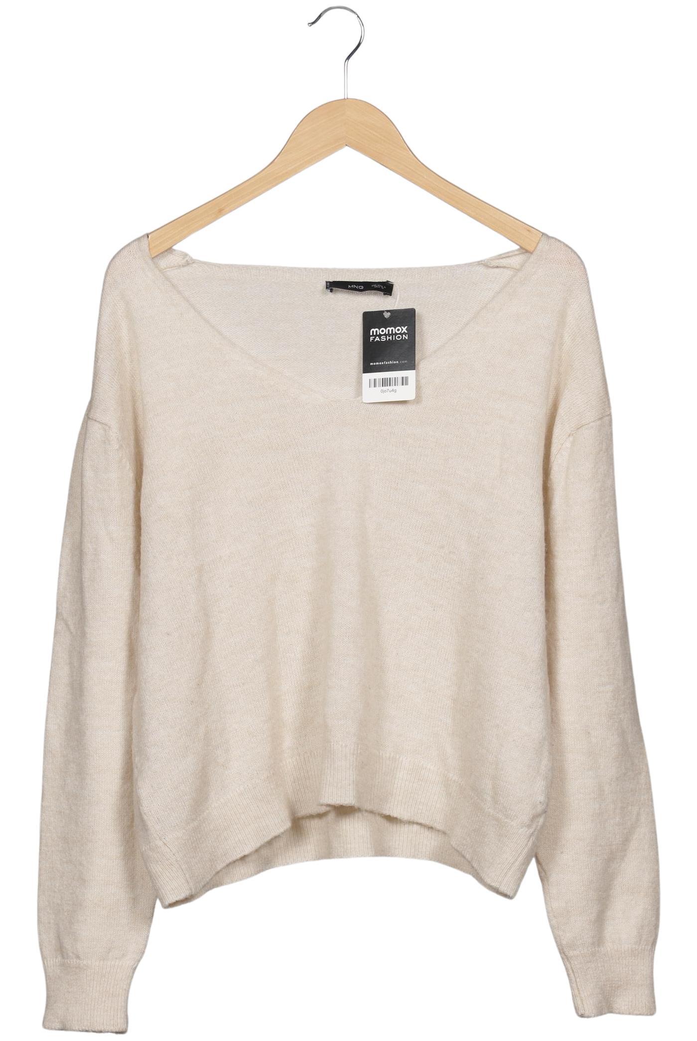 

Mango Damen Pullover, beige, Gr. 42
