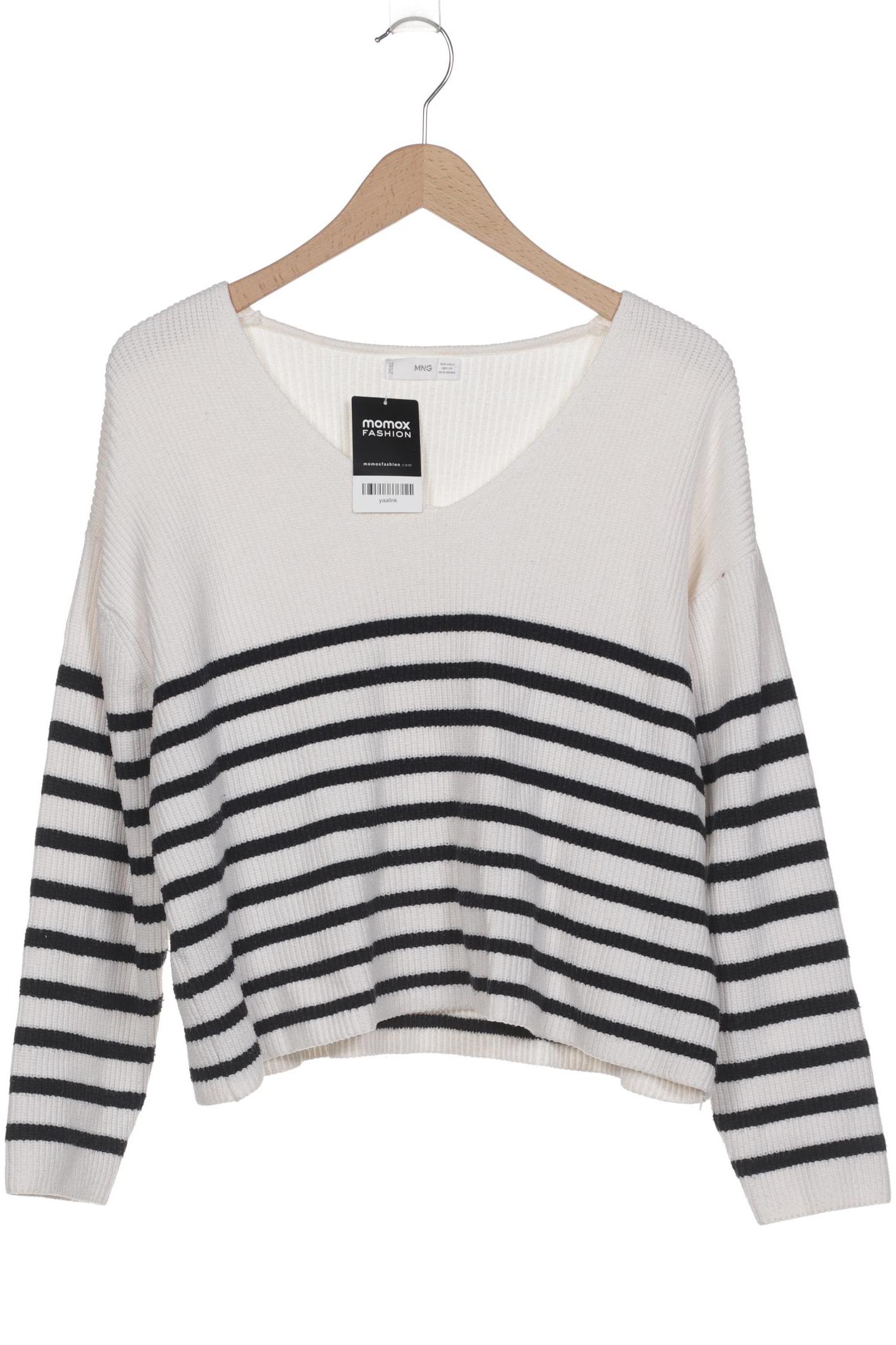 

Mango Damen Pullover, weiß, Gr. 36