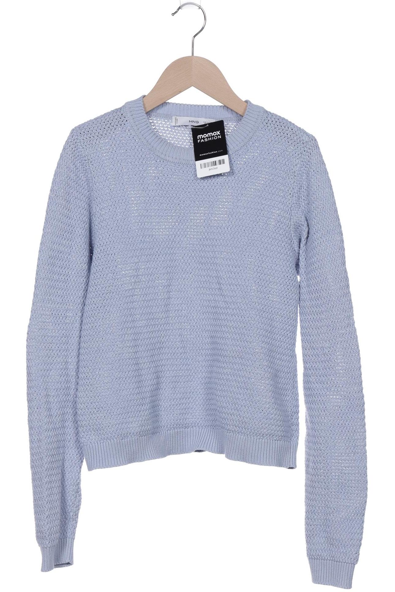 

Mango Damen Pullover, blau, Gr. 34