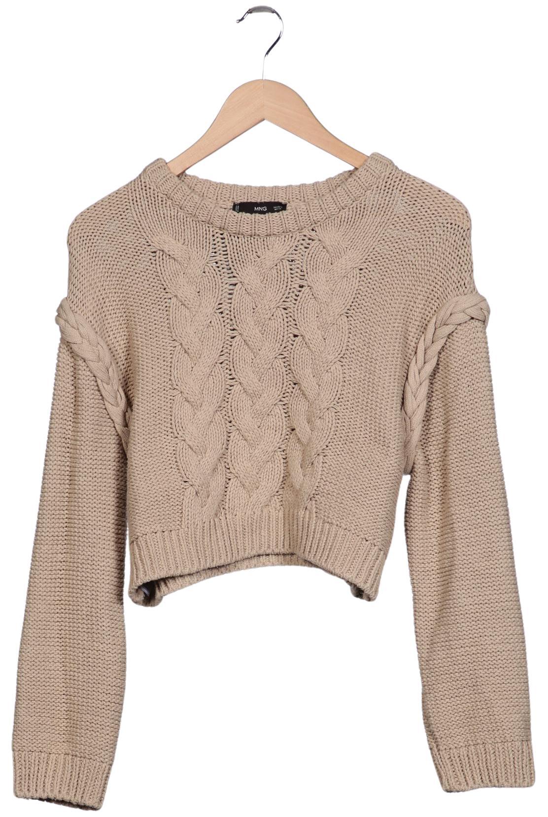 

Mango Damen Pullover, beige, Gr. 36