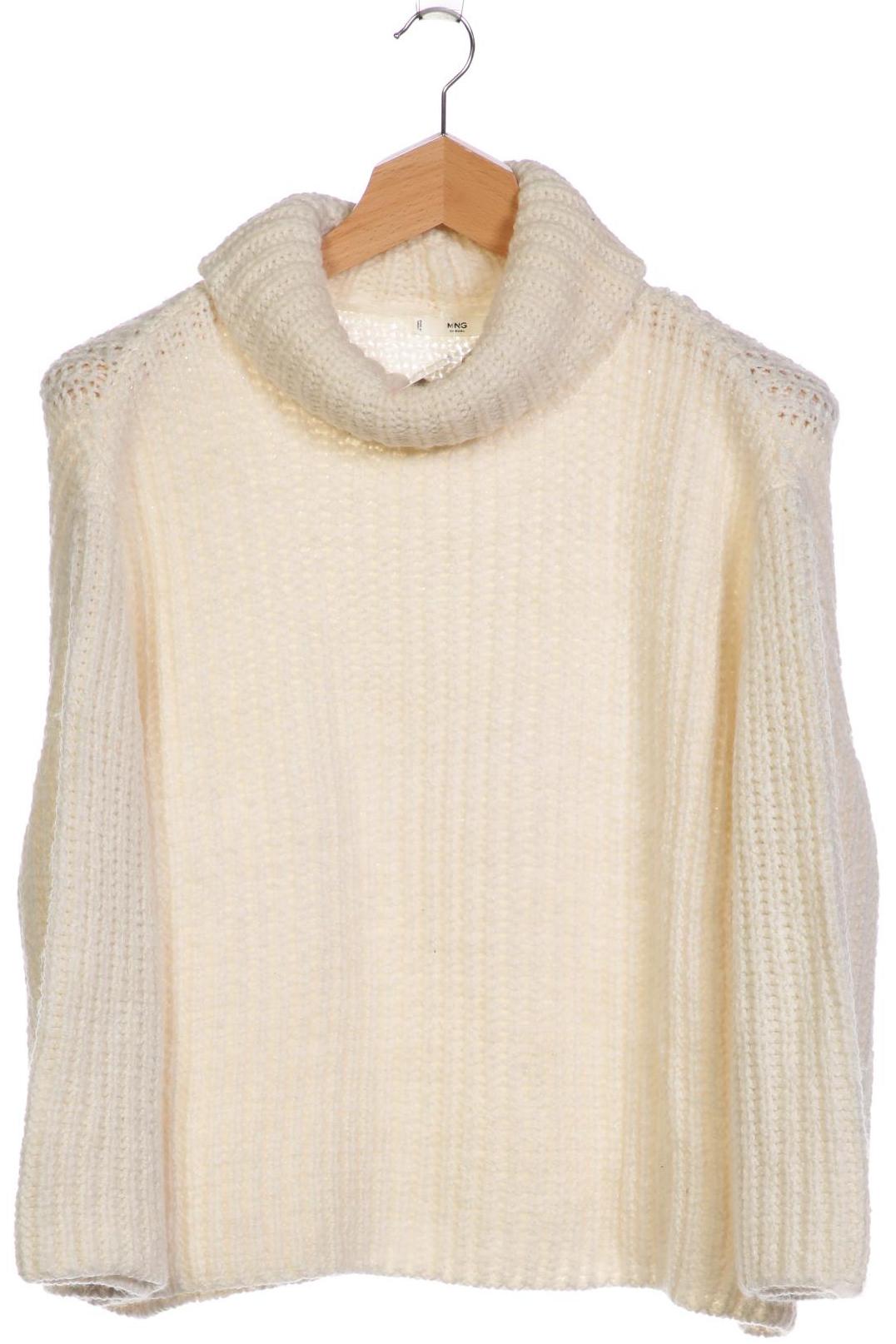 

Mango Damen Pullover, weiß, Gr. 38