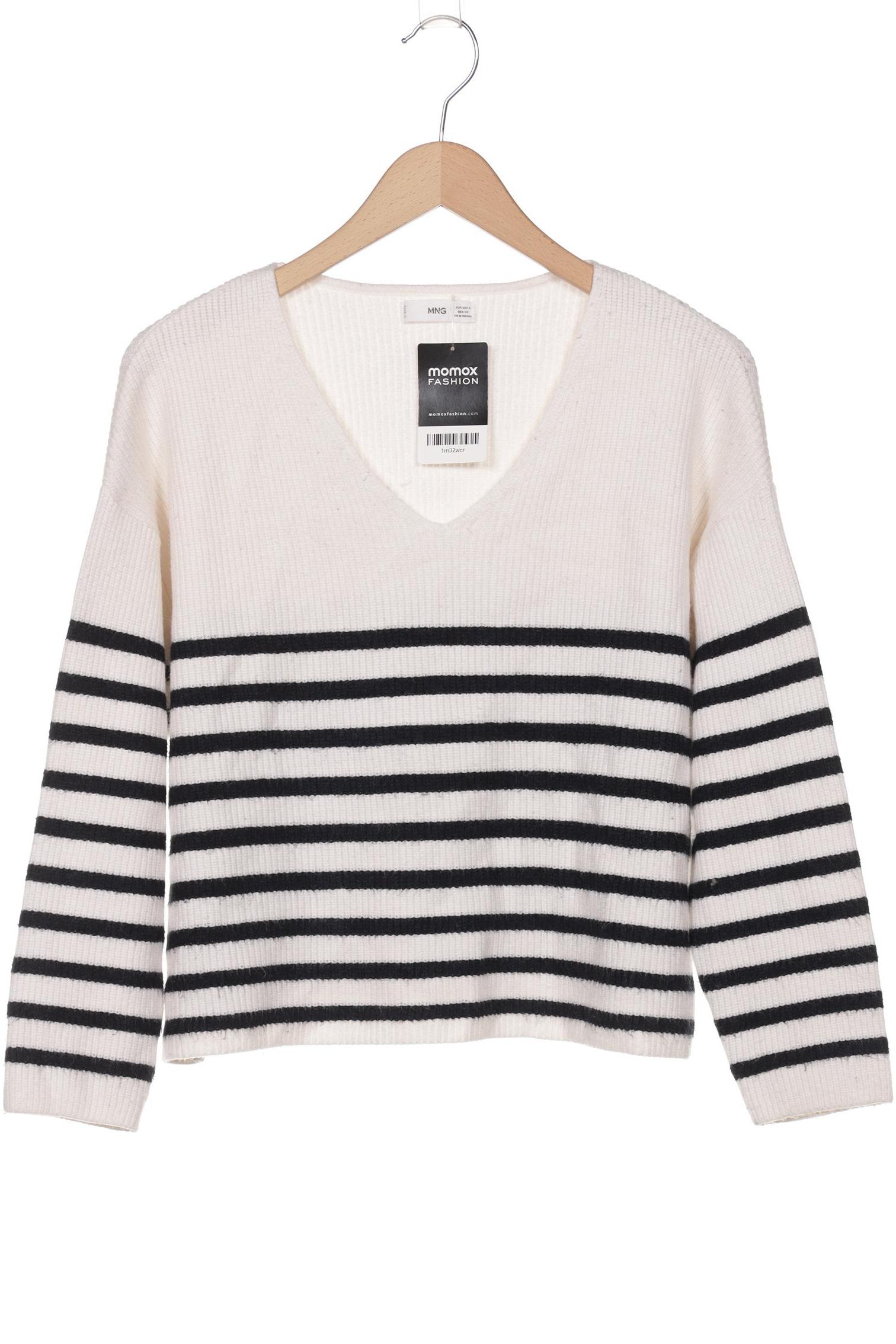 

Mango Damen Pullover, weiß, Gr. 36