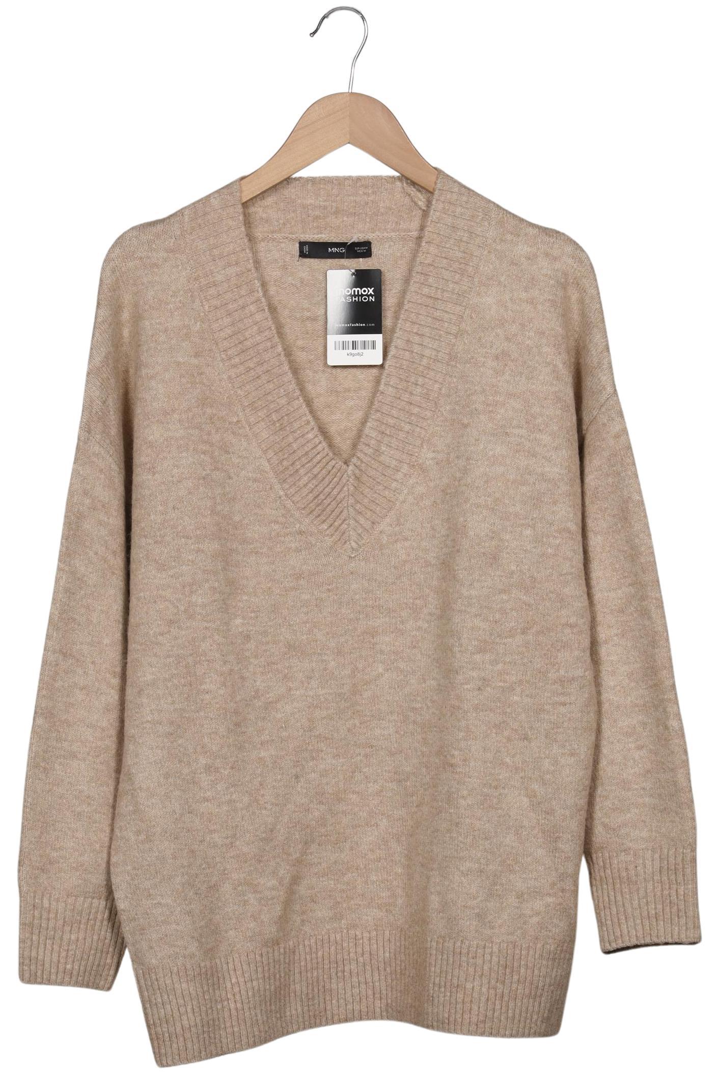 

Mango Damen Pullover, beige, Gr. 38