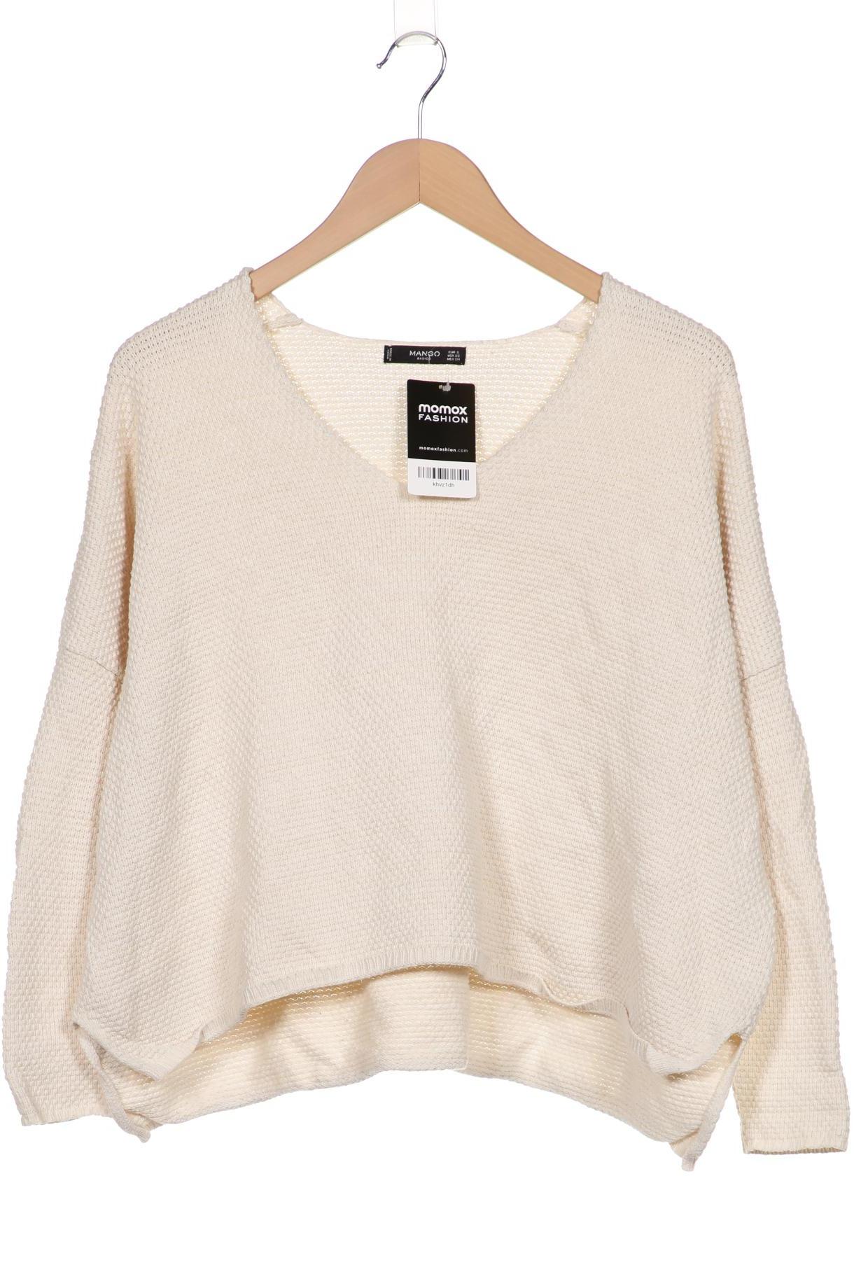 

MANGO Damen Pullover, cremeweiß