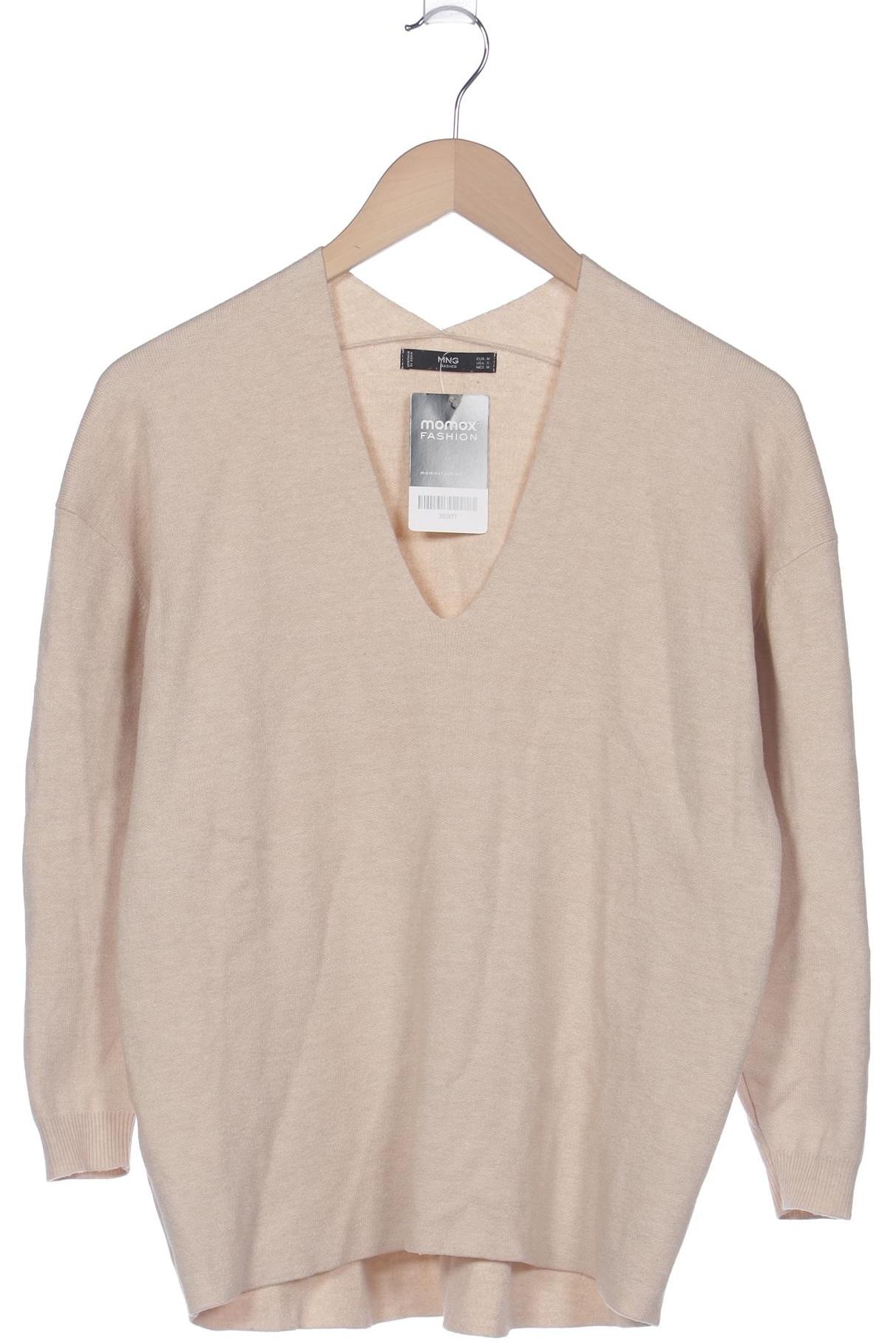 

Mango Damen Pullover, beige, Gr. 38