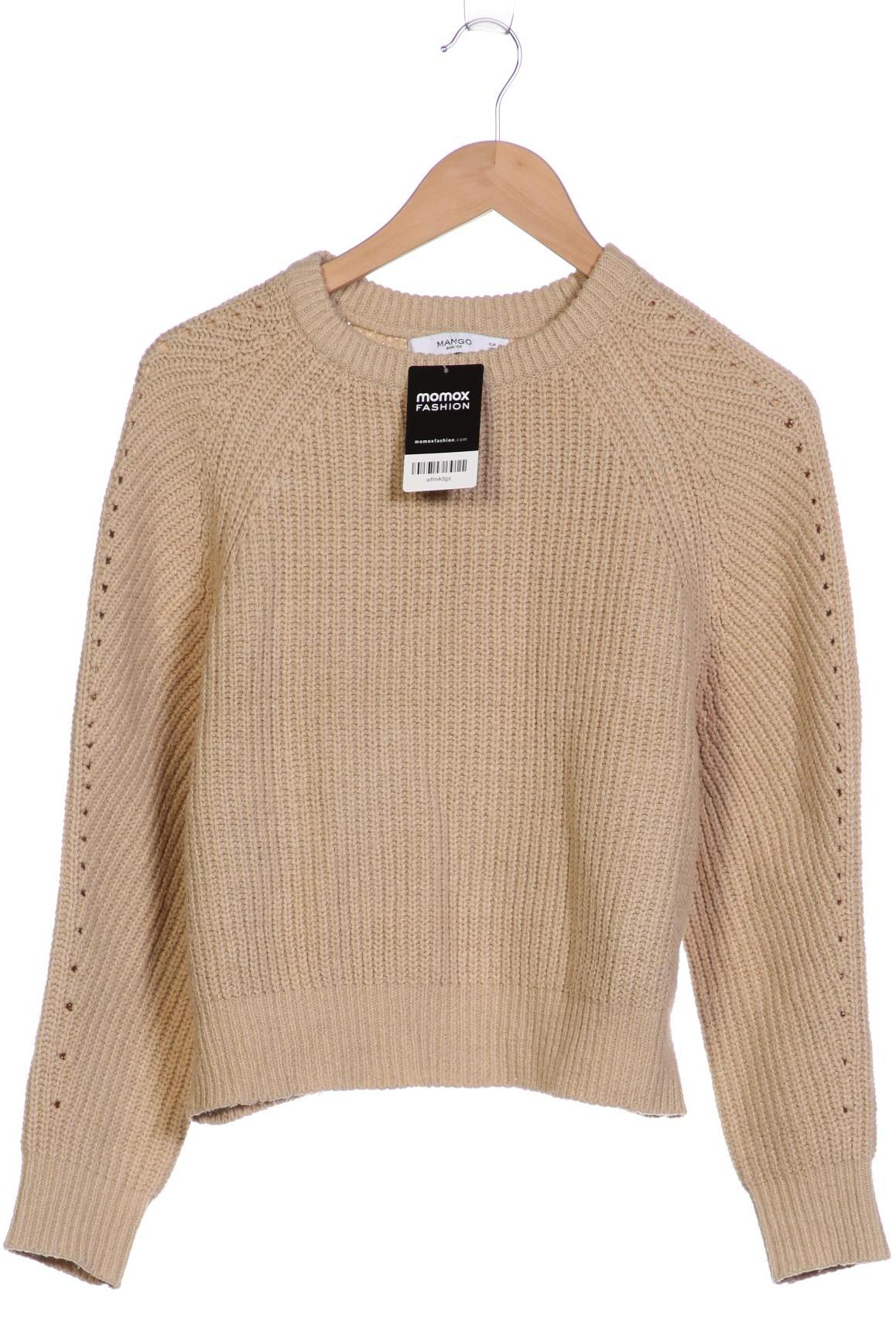 

Mango Damen Pullover, beige, Gr. 38