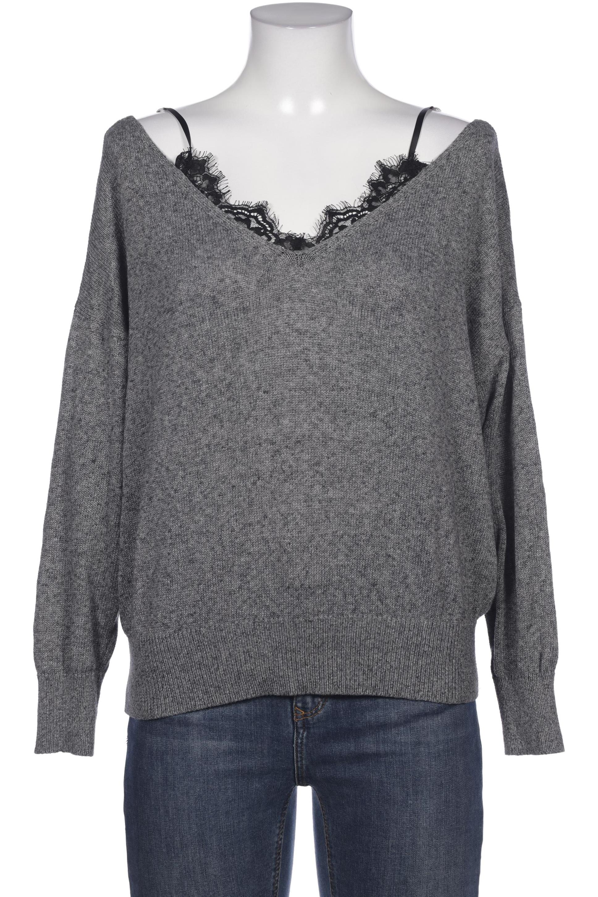 

Mango Damen Pullover, grau, Gr. 36