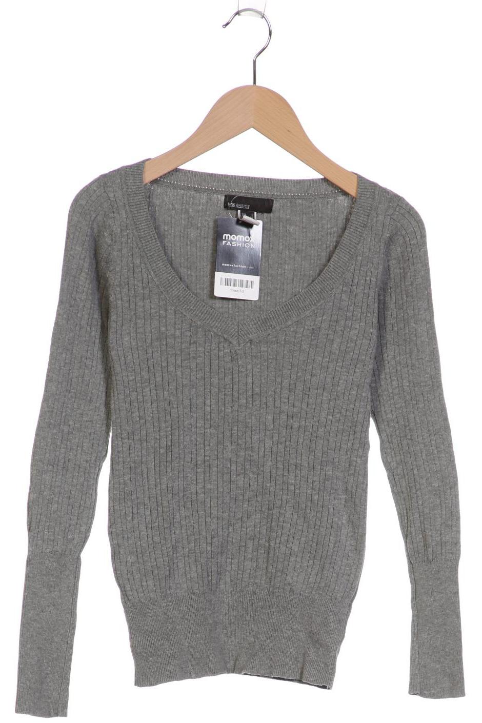 

Mango Damen Pullover, grau, Gr. 36