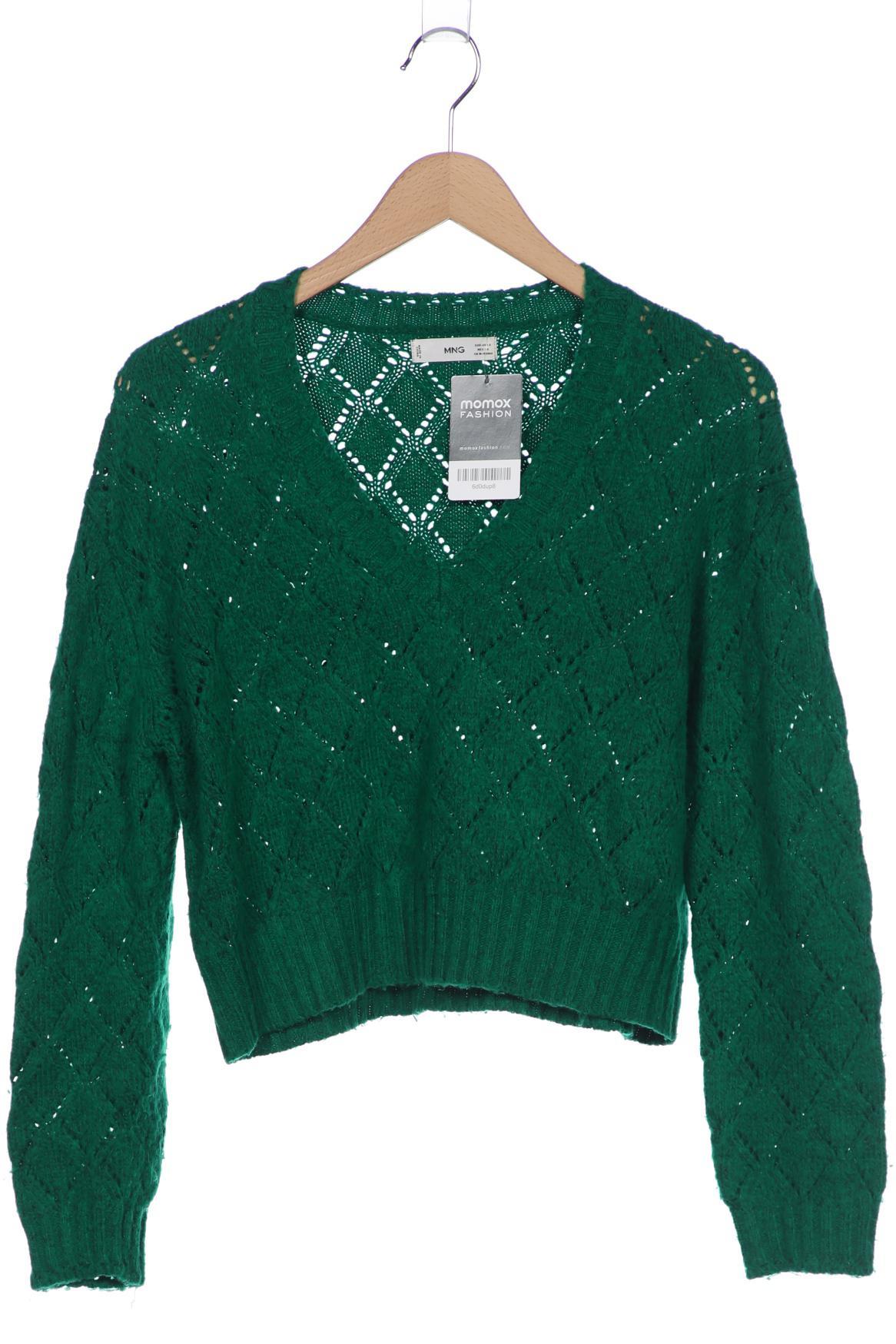

Mango Damen Pullover, grün, Gr. 36