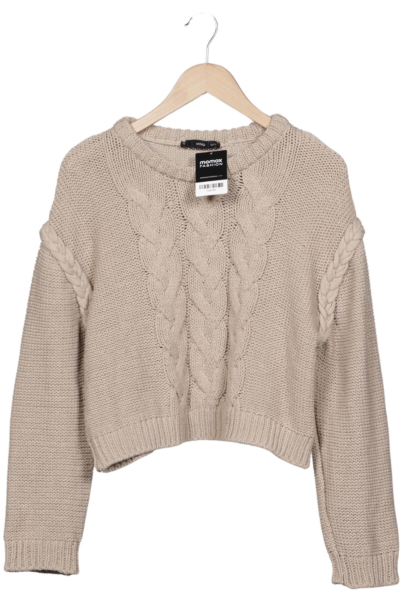 

Mango Damen Pullover, beige, Gr. 42