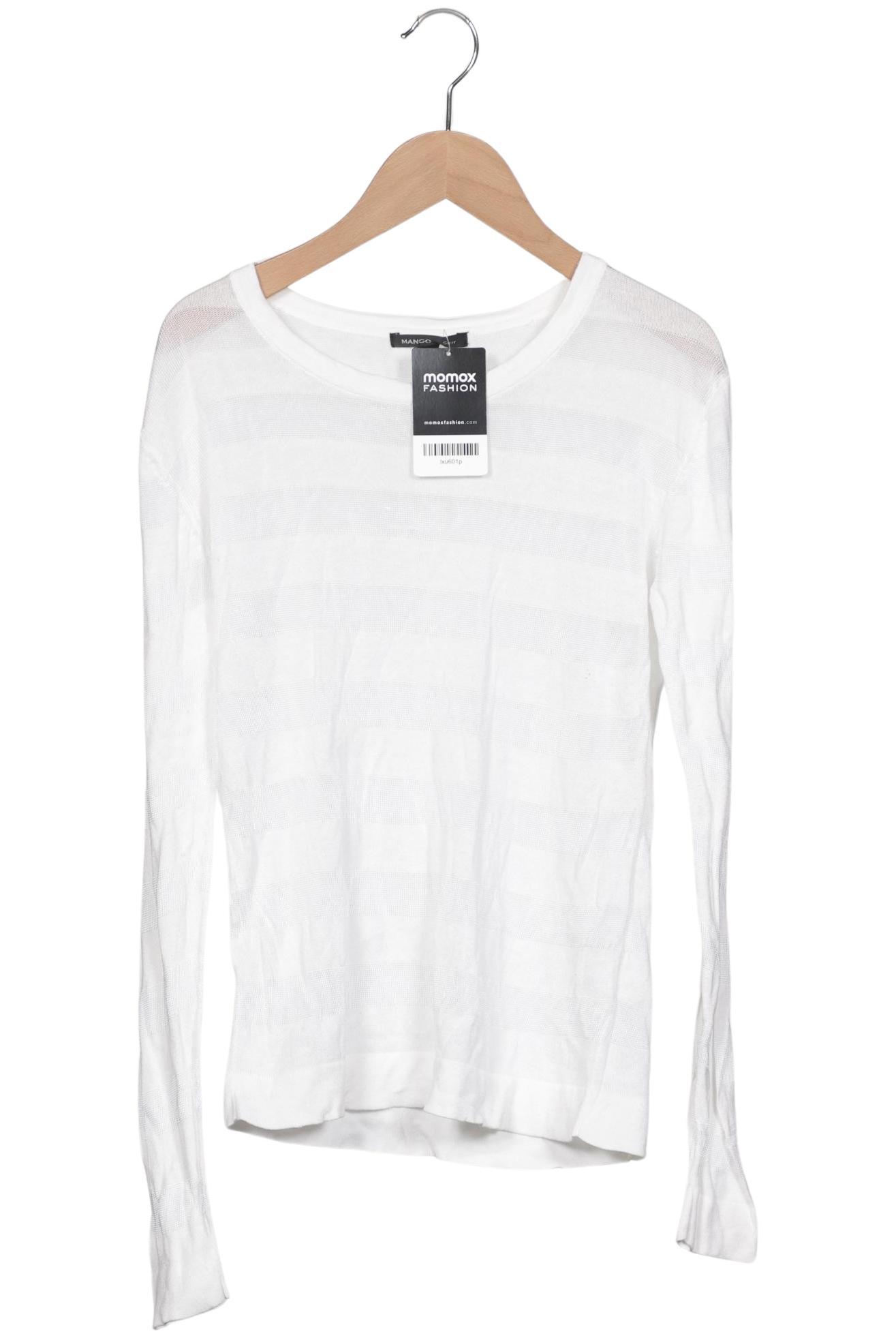 

Mango Damen Pullover, weiß, Gr. 36