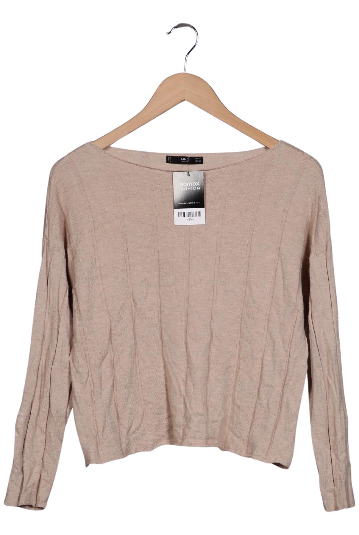 

Mango Damen Pullover, beige, Gr. 36