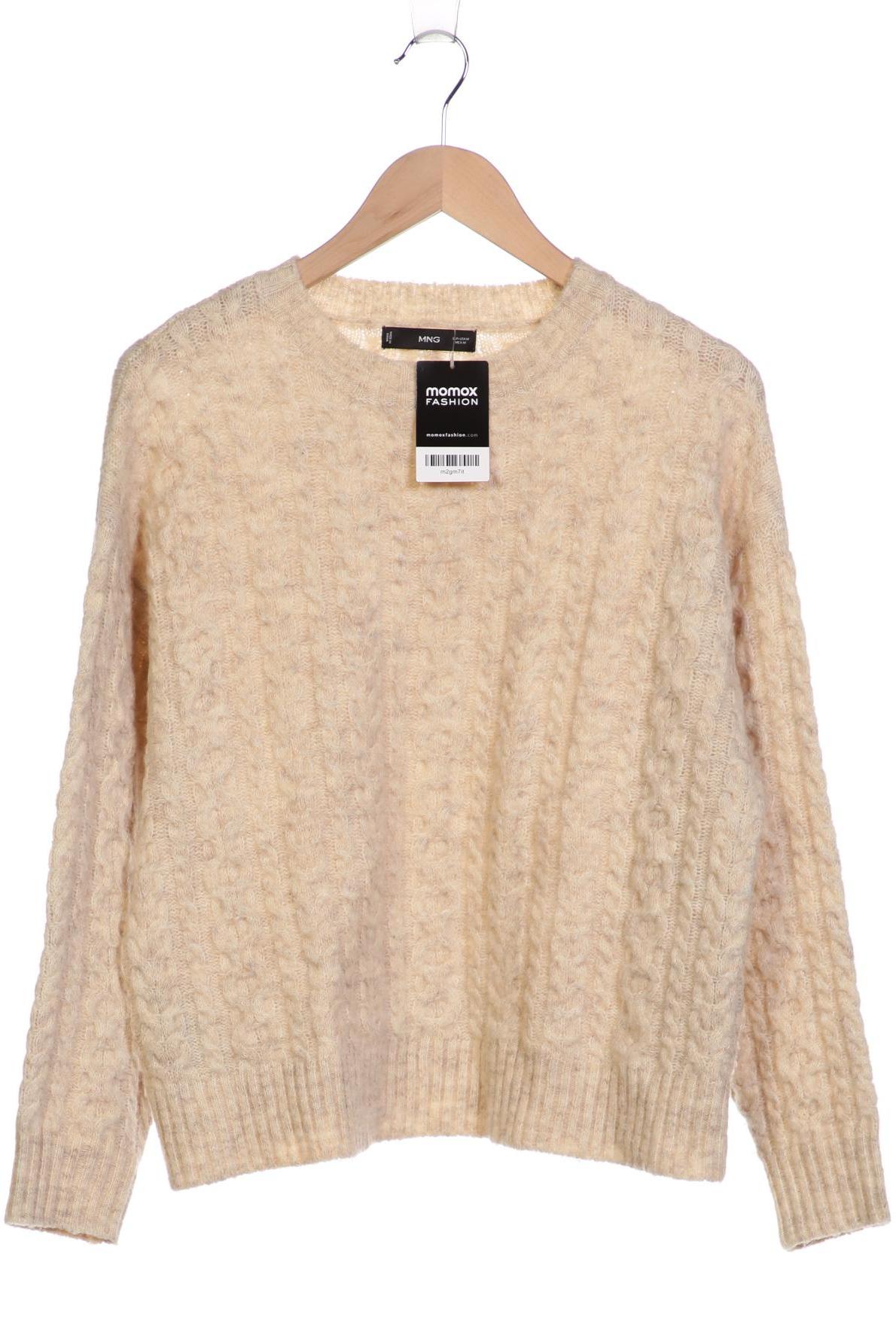 

Mango Damen Pullover, beige, Gr. 38