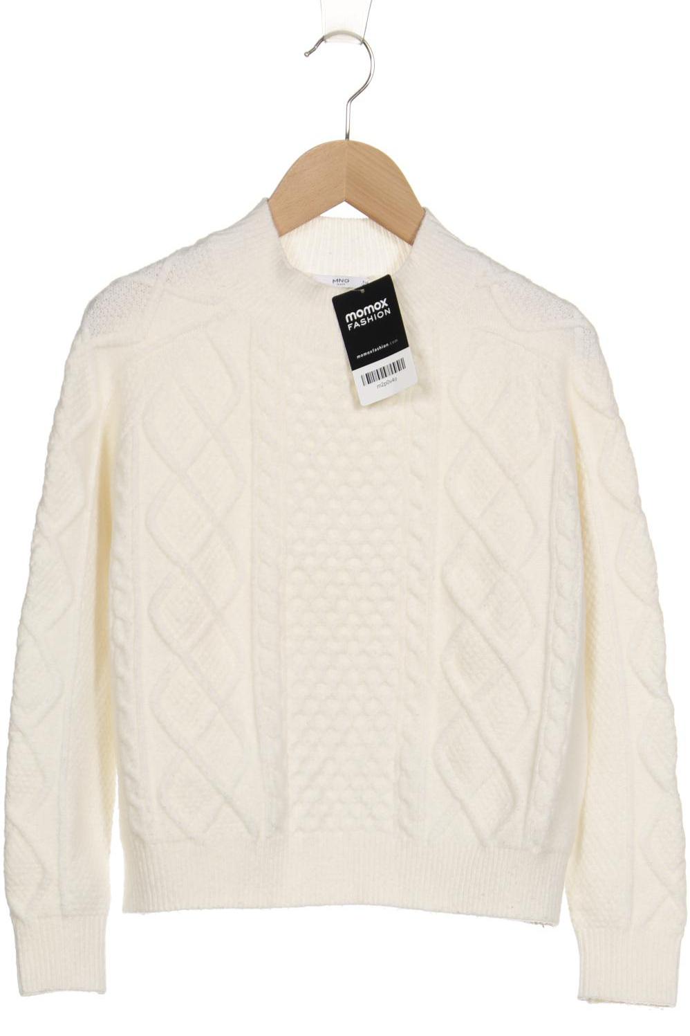 

Mango Damen Pullover, weiß, Gr. 36